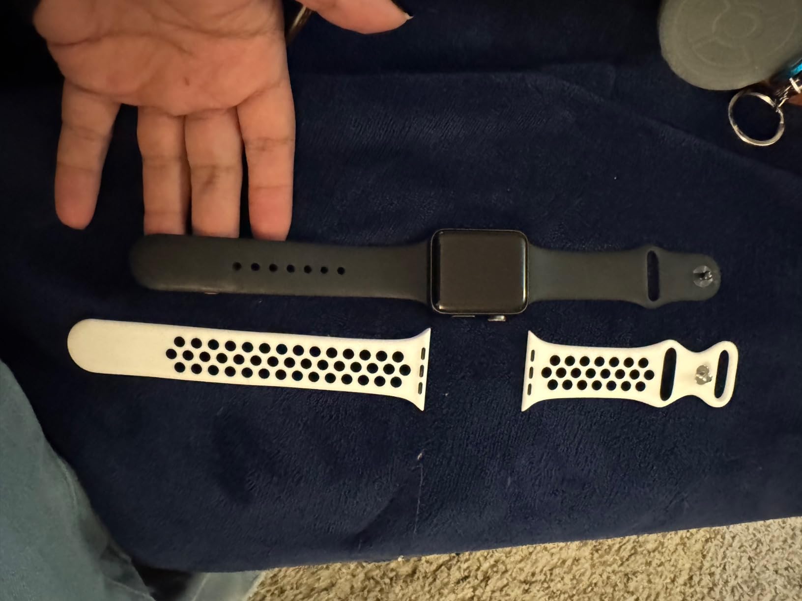 Adorve 4 Pack Sport Bands Compatible with Apple Watch Bands for Men Women 49mm 46mm 45mm 44mm 42mm 41mm 40mm 38mm,Breathable Soft Silicone Strap for iWatch Band Series 11 10 SE Ultra 9 8 7 6 5 4 3 2 1 customer photo 2