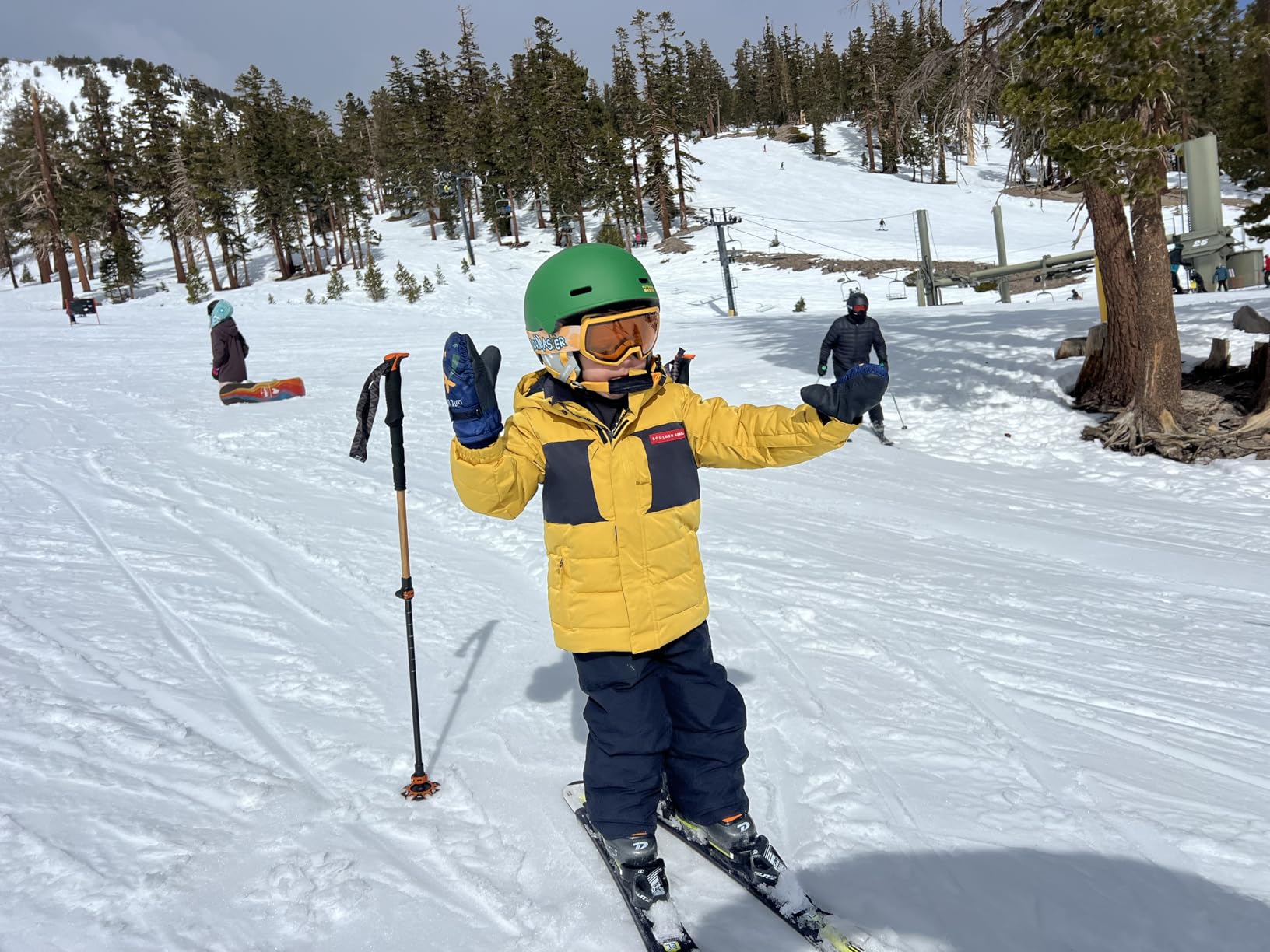 OutdoorMaster Kids Ski Helmet and Goggles Set Dial Fit Safety-Certified customer photo 1
