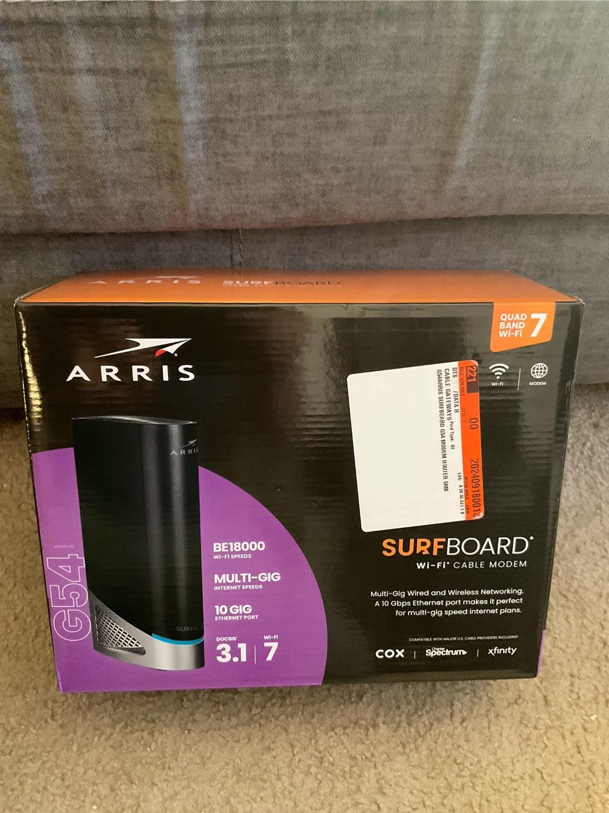 ARRIS Surfboard G54 DOCSIS 3.1 Multi-Gig Modem & Wi-Fi 7 Router | BE18000 customer photo 2