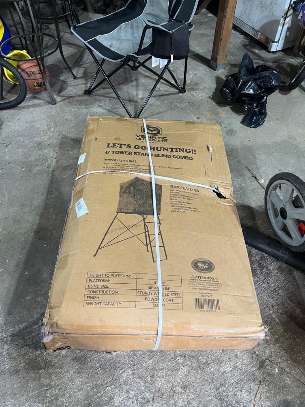 VENATIC 6 Foot Tripod Hunting Tower Blind, 2 Person Stand Elevated, 4'x4' Hunting Gear Equipment Accessories for Deer Hunting customer photo 2