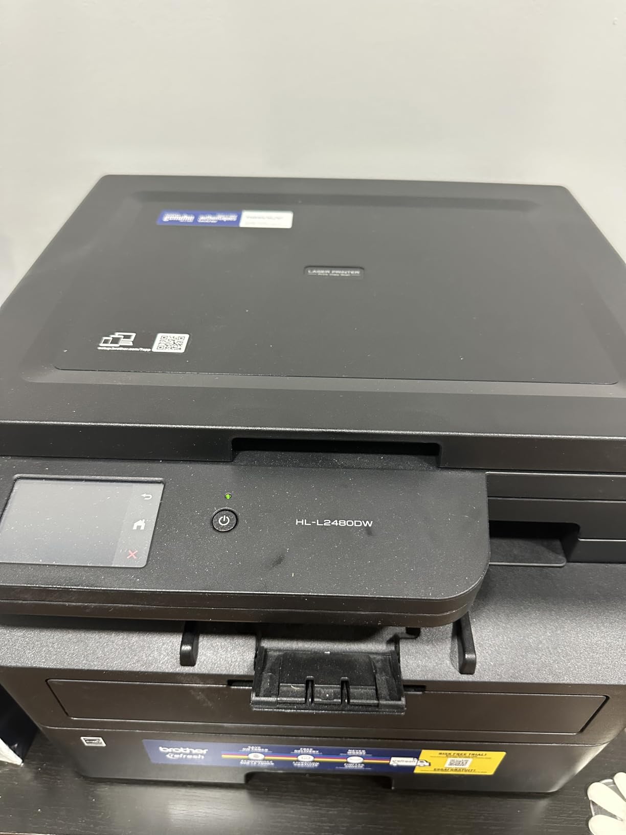Brother HL-L2480DW Wireless Compact Monochrome Multi-Function Laser Printer with Copy and Scan, Duplex, Mobile, Black & White | Includes Refresh Subscription Trial(1), Works with Alexa customer photo 1