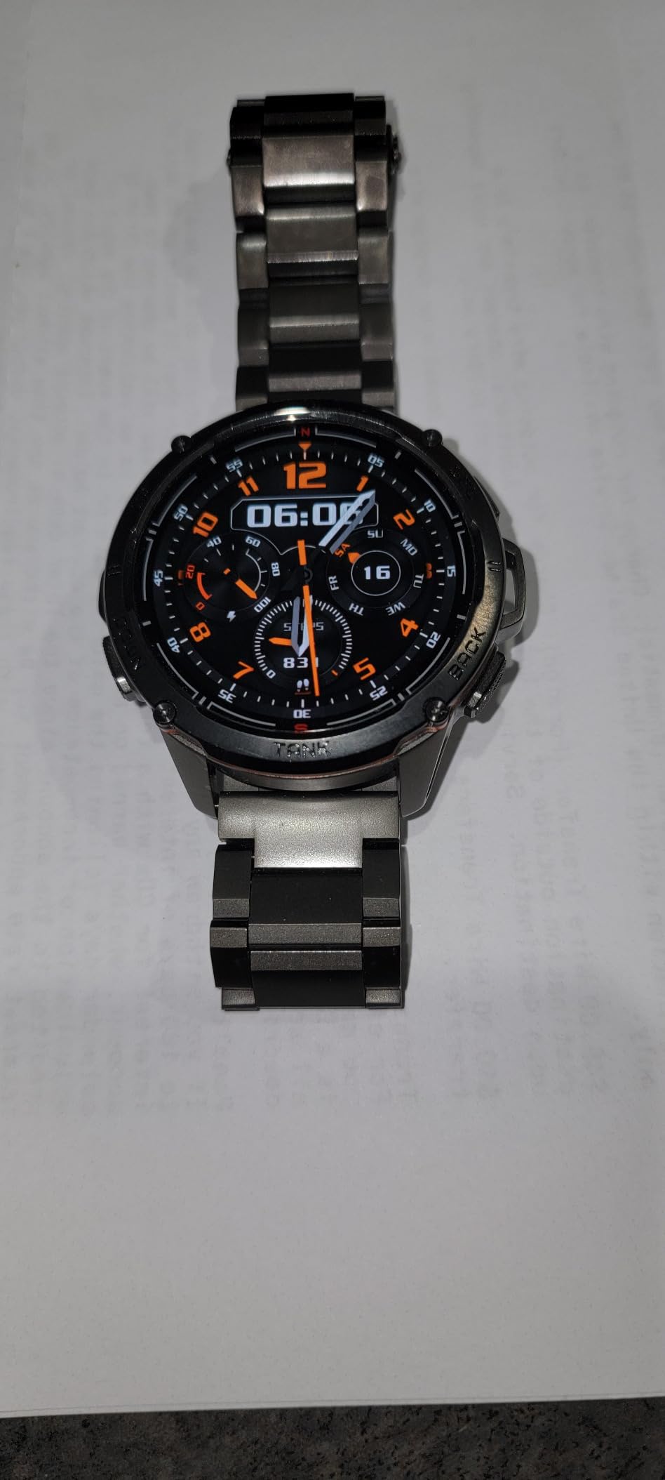 AMAZTIM T3 Ultra Smart Watches for Men, GPS, Rugged, Stainless Steel Body customer photo 1