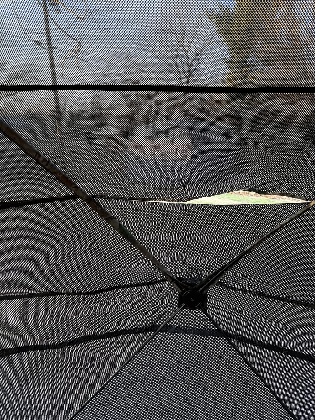 FUNHORUN Hunting Blind with Floor Mat, 360 See Through Ground Blind, Pop Up customer photo 1
