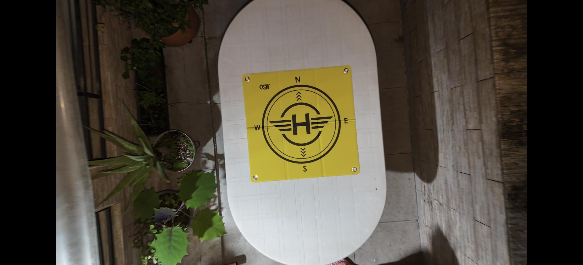 CQT Drone Landing Pad Universal Waterproof Weighted Portable Fast-Foldable Helipad Launch for DJI Avata 360 Mavic 3 4 Pro/Mini 2 SE/Air 2 2S/Mini 3 4 5 Pro/Mavic 2/Holy Stone/FPV/Avata 2/RC Quadcopters Accessories (55CM Yellow+Dark Gray) customer photo 1