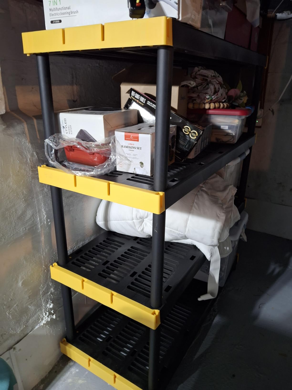 CX 5-Tier Heavy Duty Plastic Storage Shelves for Garage Organization customer photo 1
