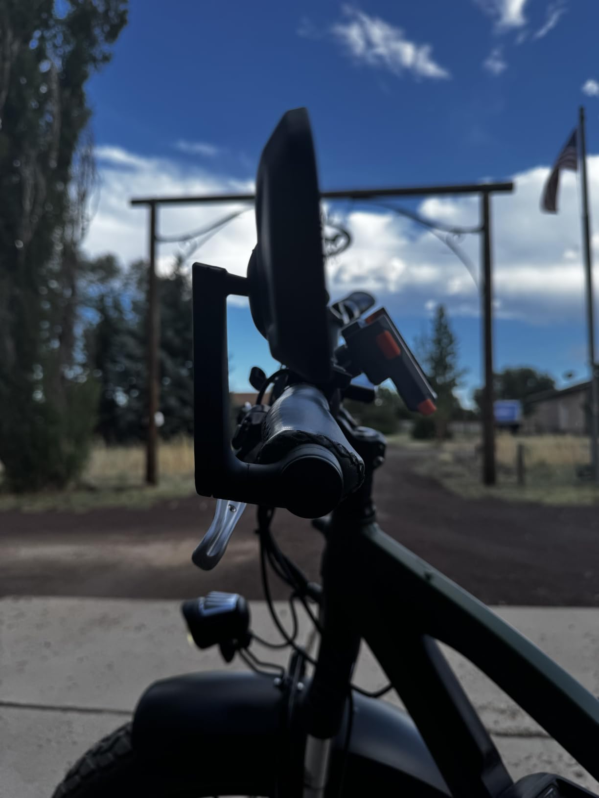 RBRL Bicycle Mirror, Extra Large Bike Mirror, 360° Adjustable Shatterproof and Durable Bar End Rear View Mirror Bicycle, Side Mirrors for E-Bike (Left) customer photo 1