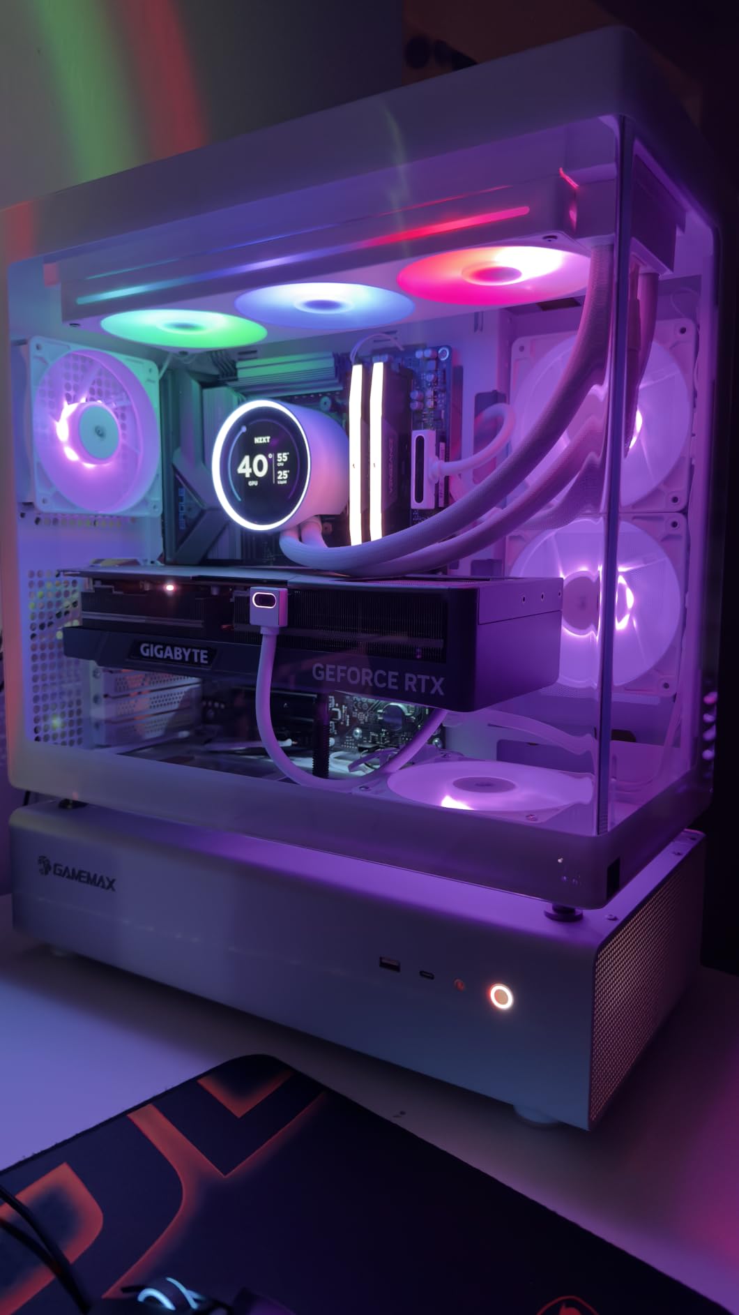 NZXT Kraken Elite 280 RGB - 280mm AIO CPU Cooler, LCD - White customer photo 1