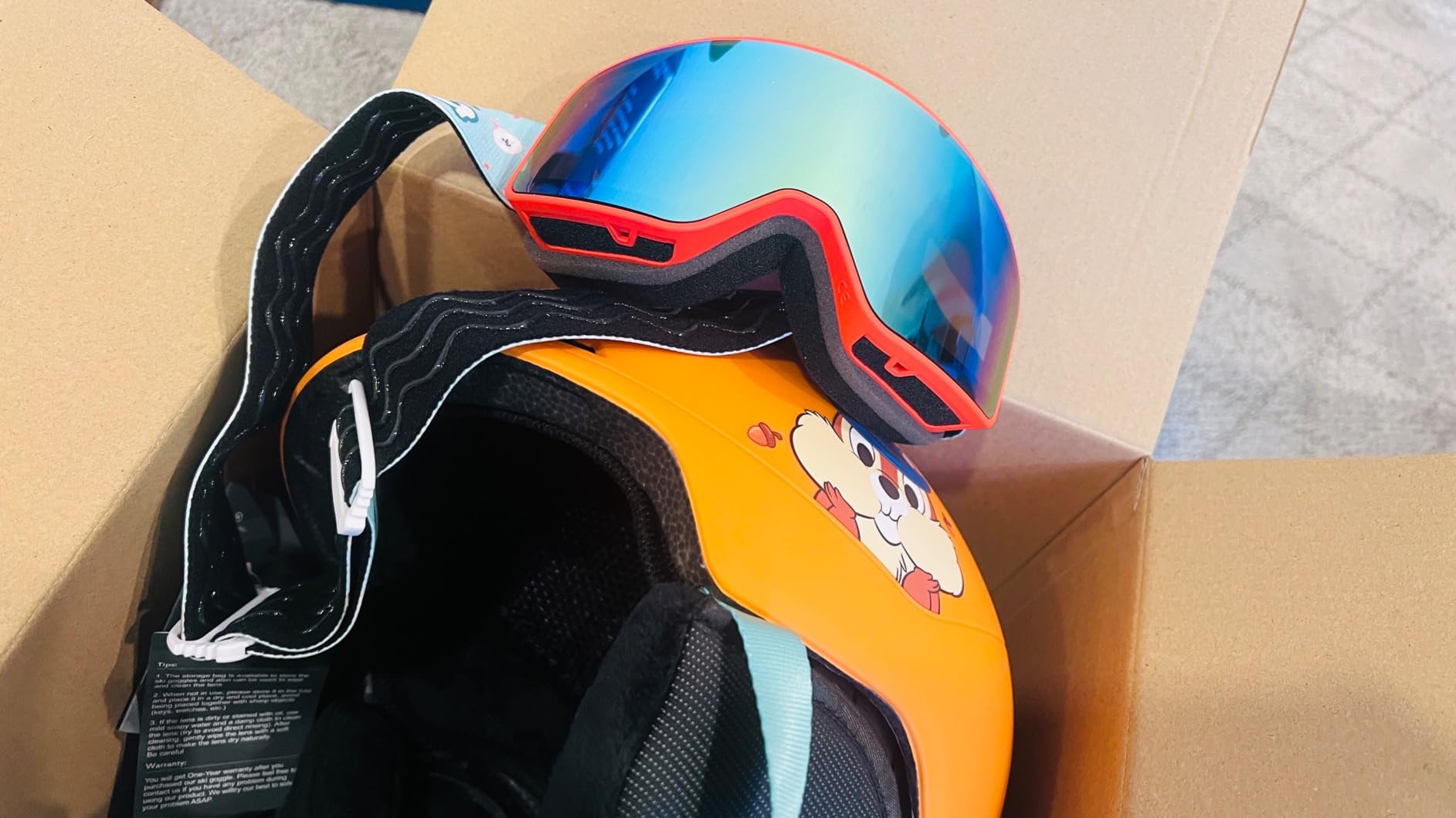 InnerKing Kids Ski Helmet and Goggles, Lightweight Boys Ski Helmet, Reinforced PC Shell & Shock-Absorbing EPS Foam & Soft Lining, Girls Snowboard Helmet 10 Vents, Snow Sport Helmets for Teens customer photo 2
