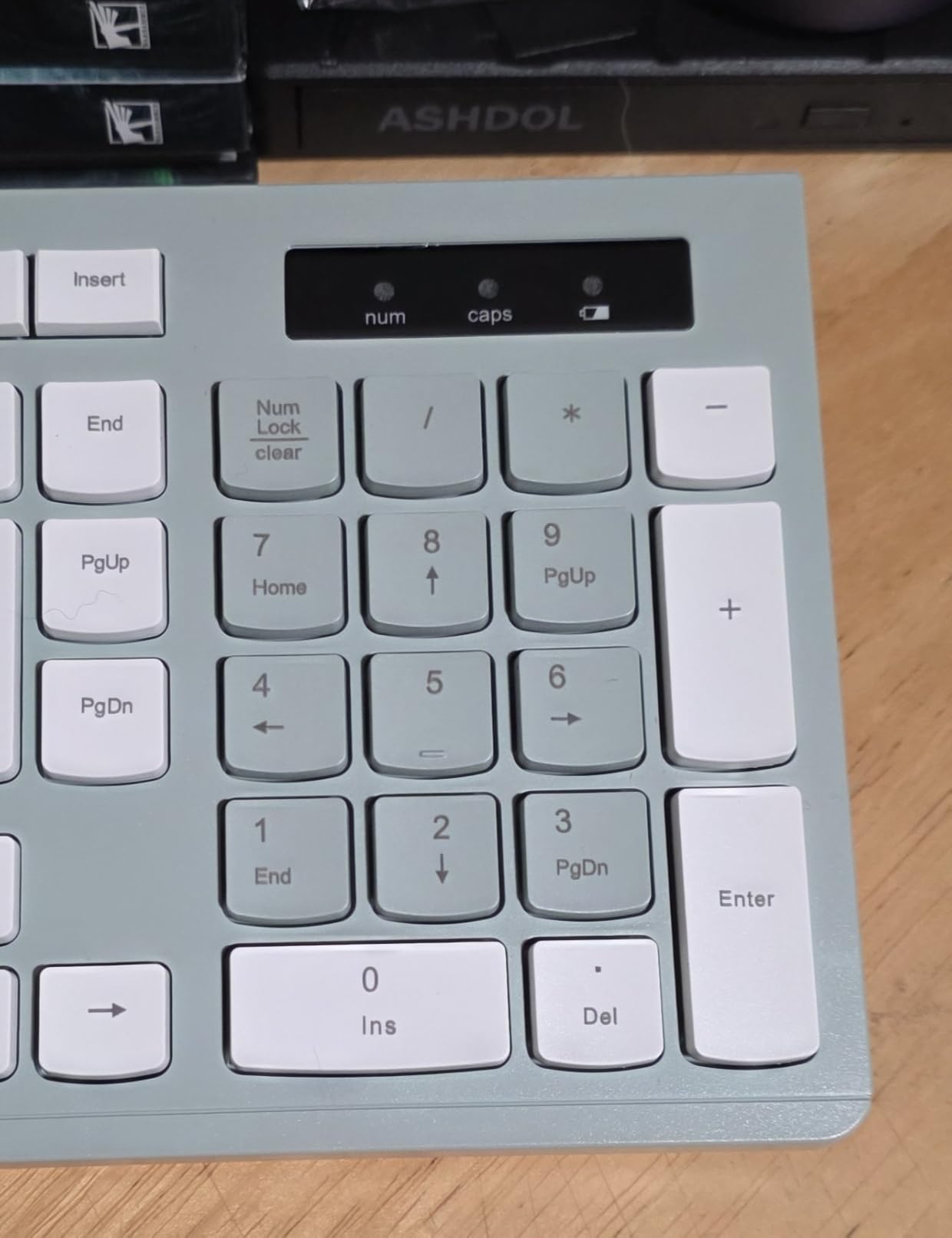 Wireless Keyboard and Mouse Combo Silent for Office and Home(Avocado Green) customer photo 2