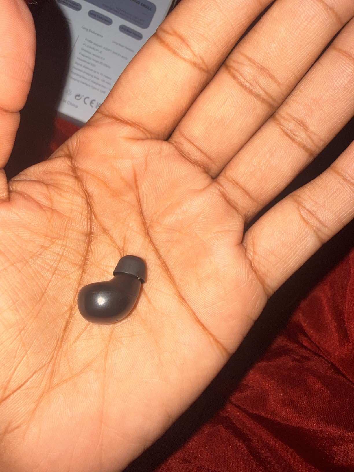 Mini Invisible Bluetooth Earbuds, Wireless for Small Ears (Black) customer photo 1