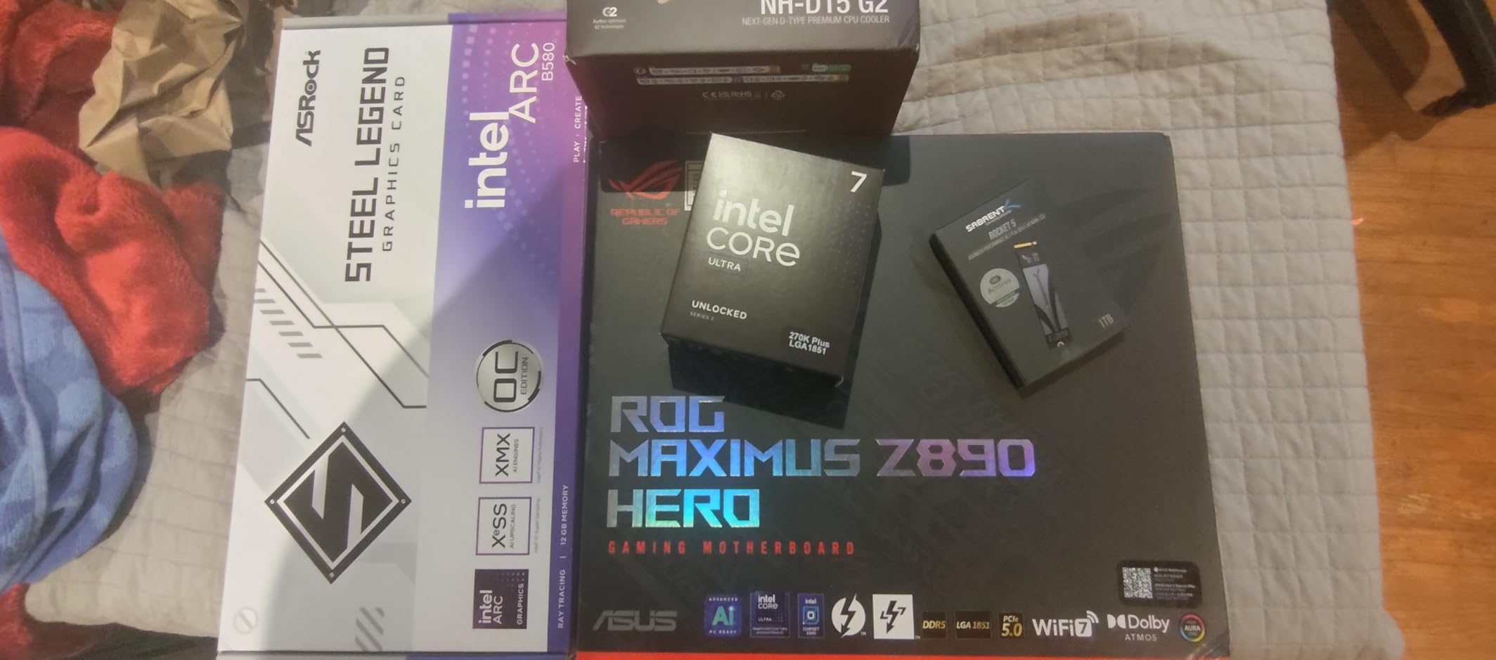 ASUS ROG Maximus Z890 Hero Intel® Z890 LGA 1851 ATX Motherboard, Advanced AI PC-Ready, 22+2+1+2 Stages, DDR5, WiFi 7, 3X PCIe® 5.0 M.2, Thunderbolt™ 4, USB Type-C®, AI Overclocking/Cooling/Networking customer photo 2