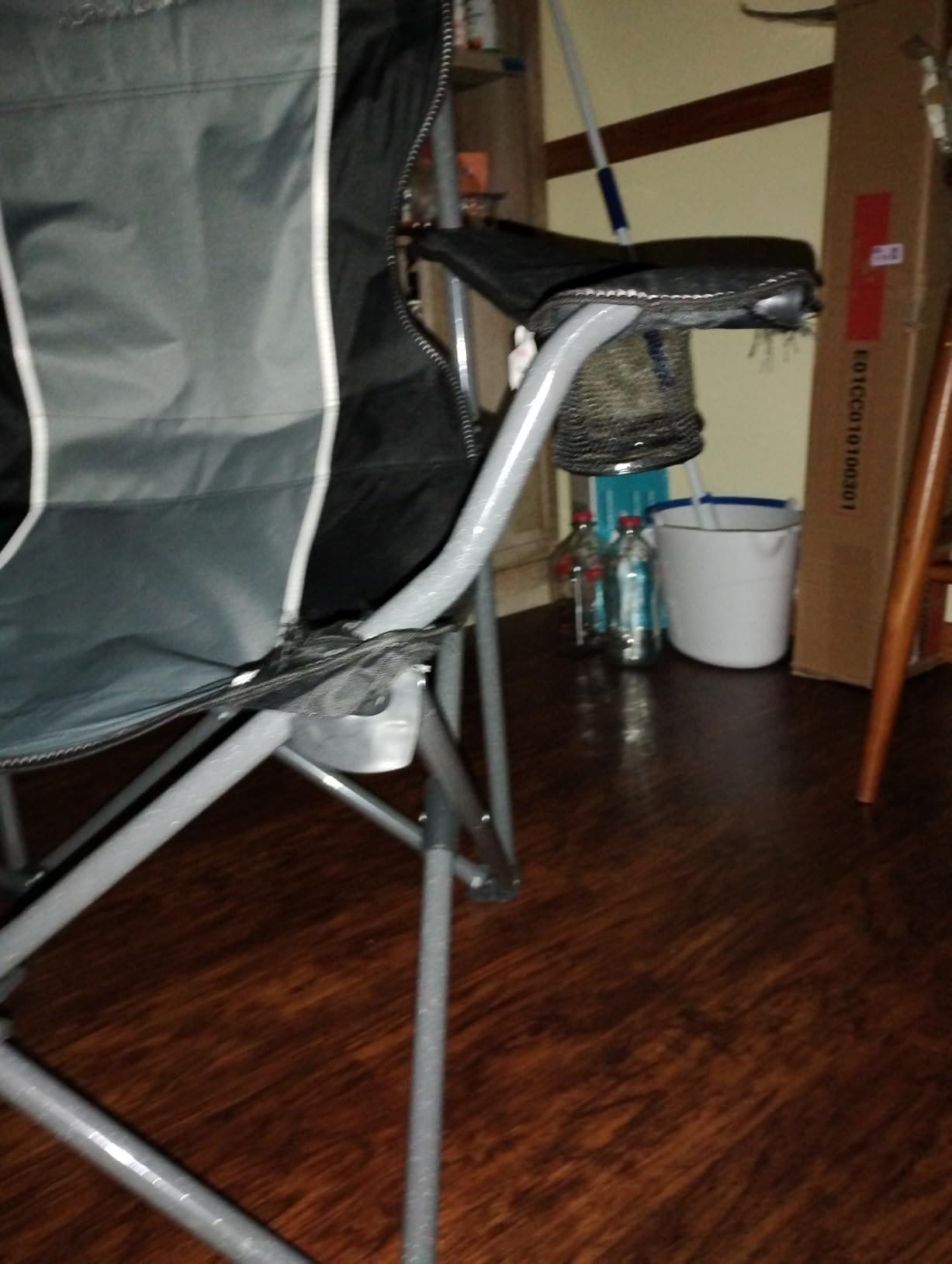 ALPHA CAMP Oversized Camping Folding Chair - Heavy Duty Steel Frame Support 350 LBS, Collapsible Padded Arm With Cup Holder, Quad Lumbar Back, Portable for Outdoor/Indoor customer photo 1