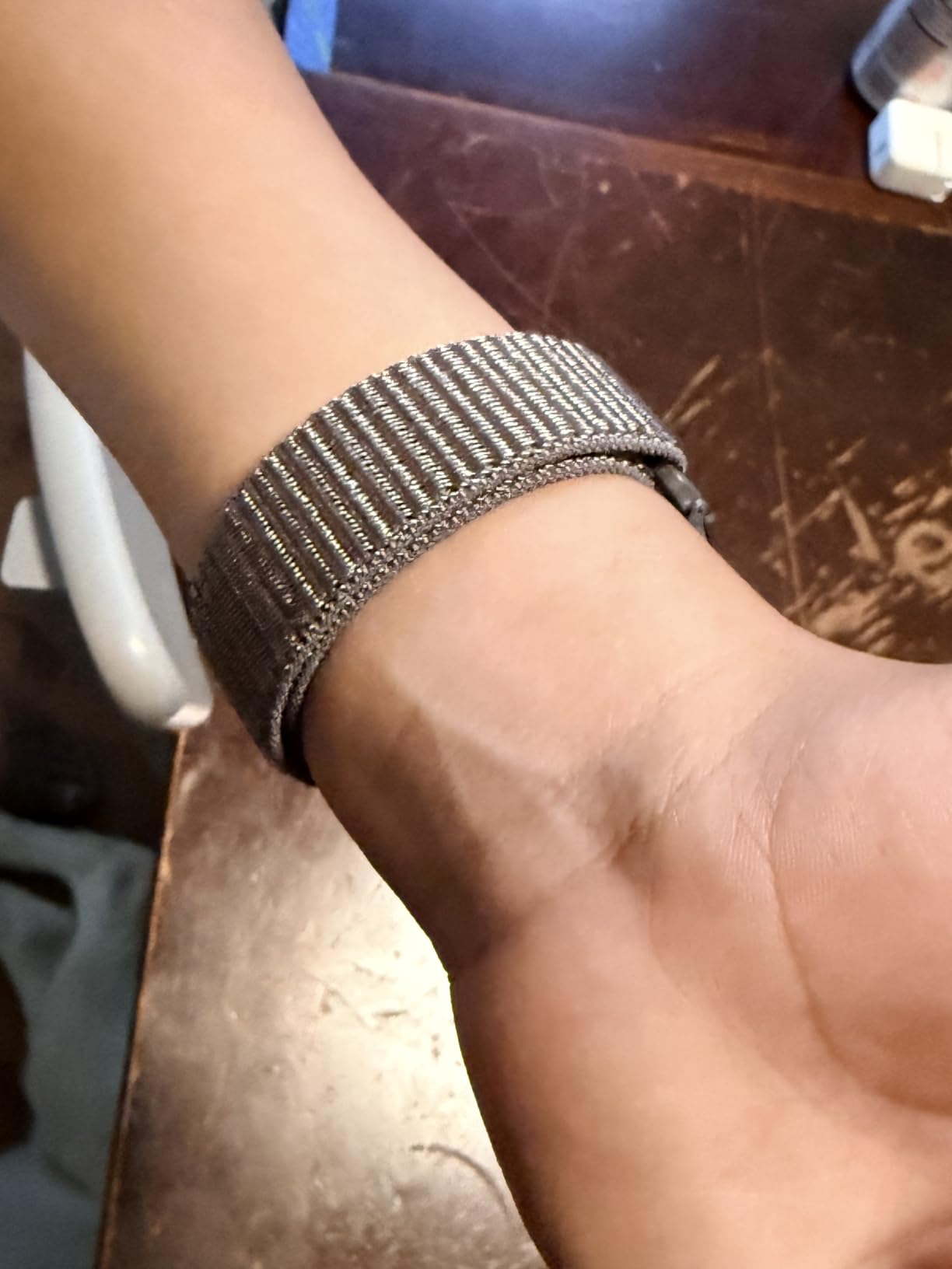 Nylon Loop Sport Band Compatible with Apple Watch Bands 44mm 45mm 46mm 49mm 42mm for Women Men, iWatch Wrist Straps for Ultra 4 3 2, Se, Series 12 11 10 9 8 7, Breathable, Soft Band Ideal for Outdoor customer photo 2