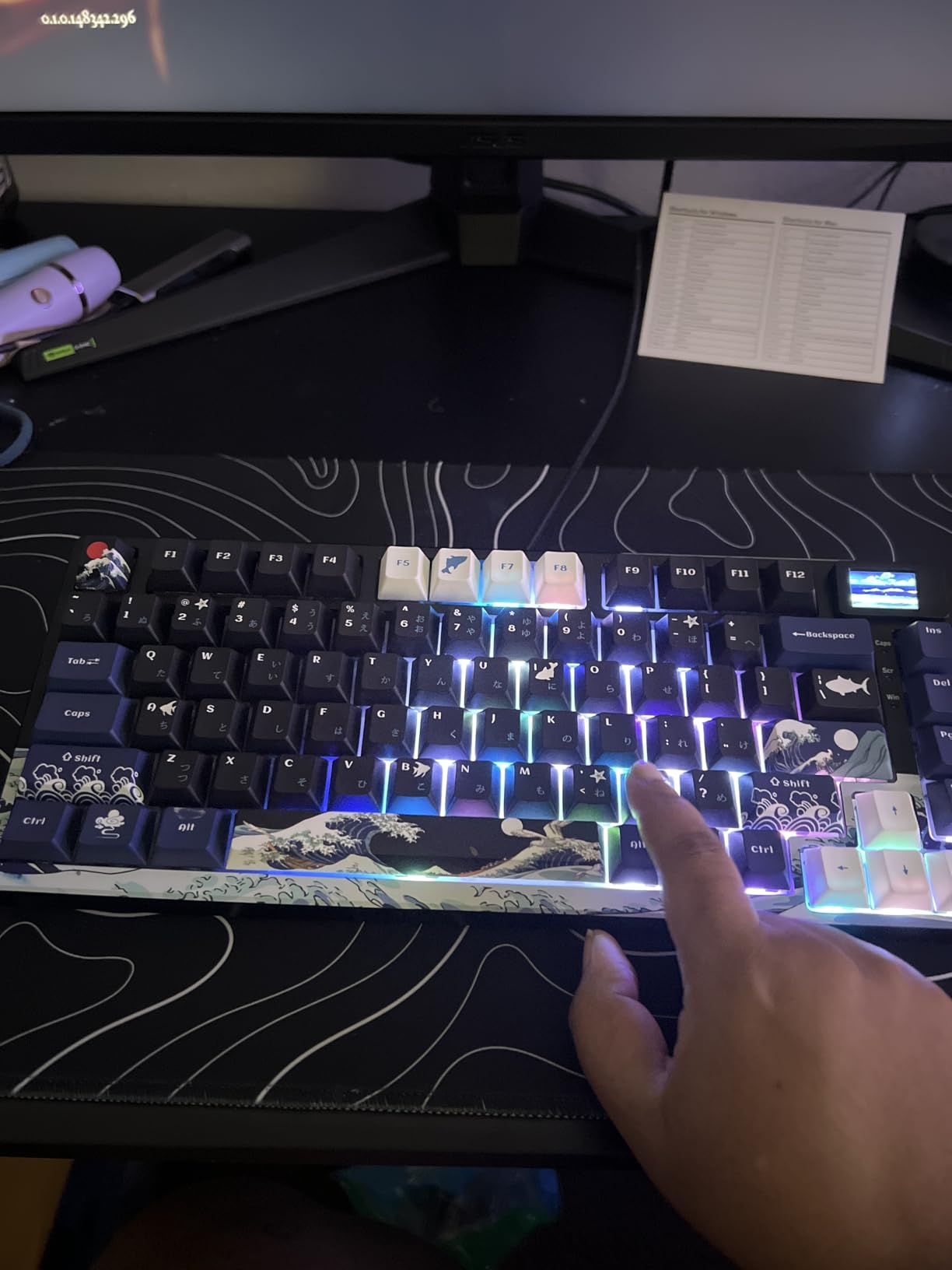Womier SK80 75% Percent Keyboard Gaming with Color Multimedia Display customer photo 2