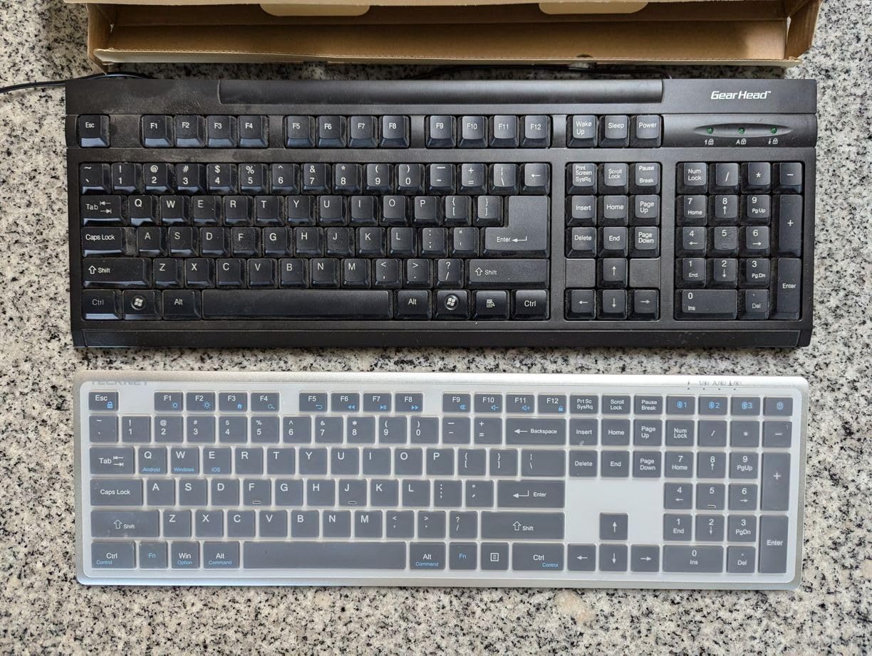 TECKNET Bluetooth Keyboard Rechargeable 4-Device (2.4G+BT) Free Switching customer photo 2