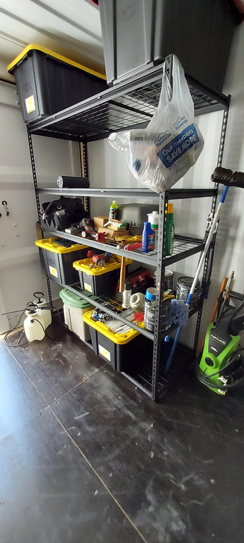 VEVOR Storage Shelves, 2400 lbs, 4 Tier Heavy Duty Garage Shelving, 20