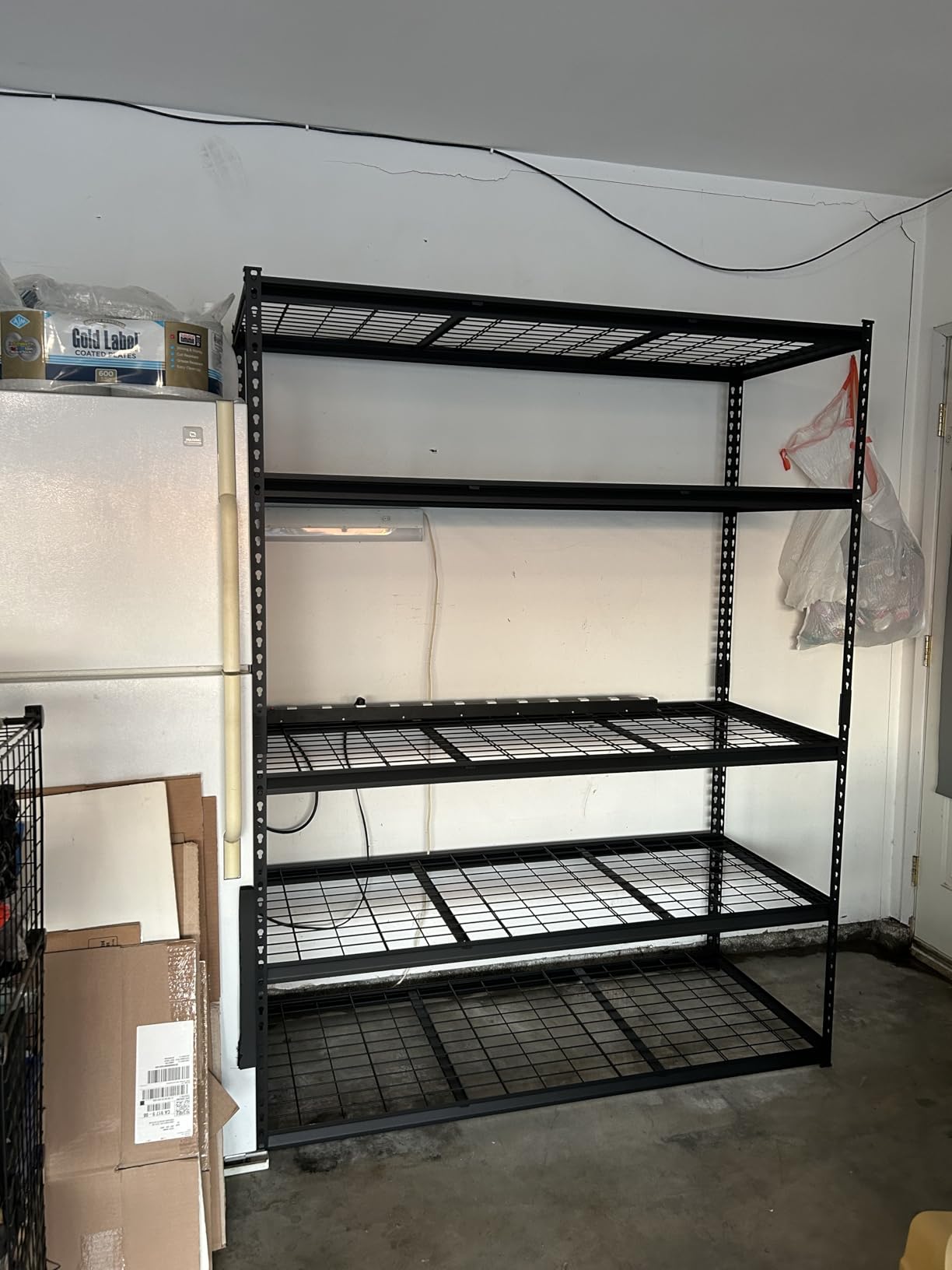 VEVOR Storage Shelves, 2400 lbs, 4 Tier Heavy Duty Garage Shelving, 20