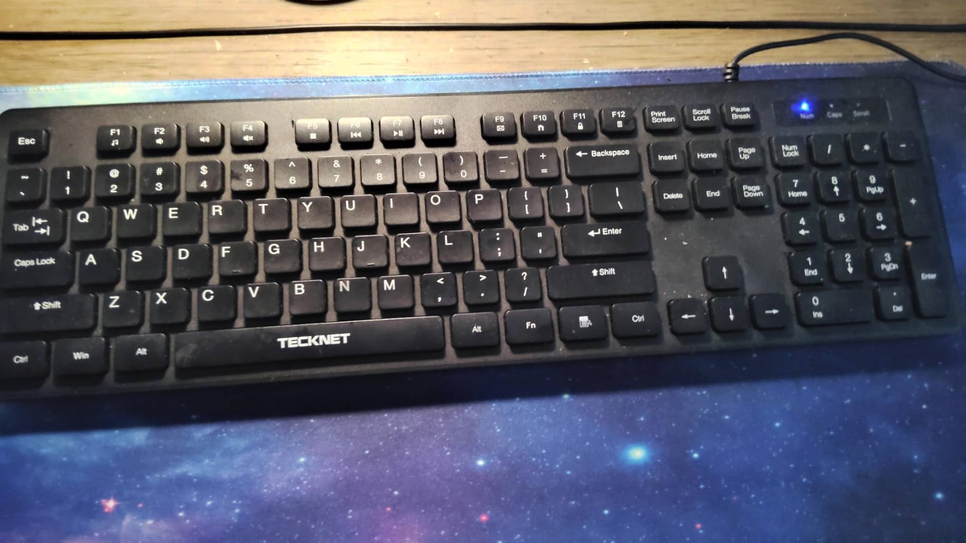 TECKNET Wired Keyboard, Silent Typing, Full-Size Layout,RGB Backlit customer photo 1