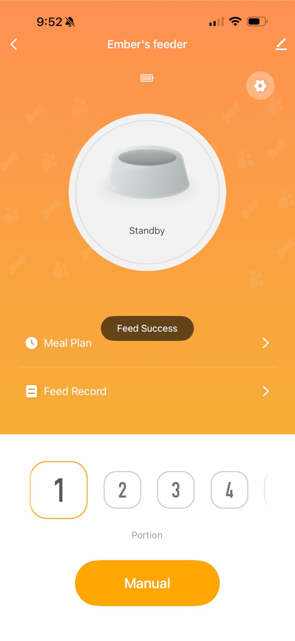 Automatic Dog Feeder for Large Dogs, 14L Capacity, Remote Feeding, Anti-Blockage System, Timed Auto Dog Food Dispenser, 2.4G WiFi App Control，Dual Power Supply,Stainless Steel Bowl customer photo 2