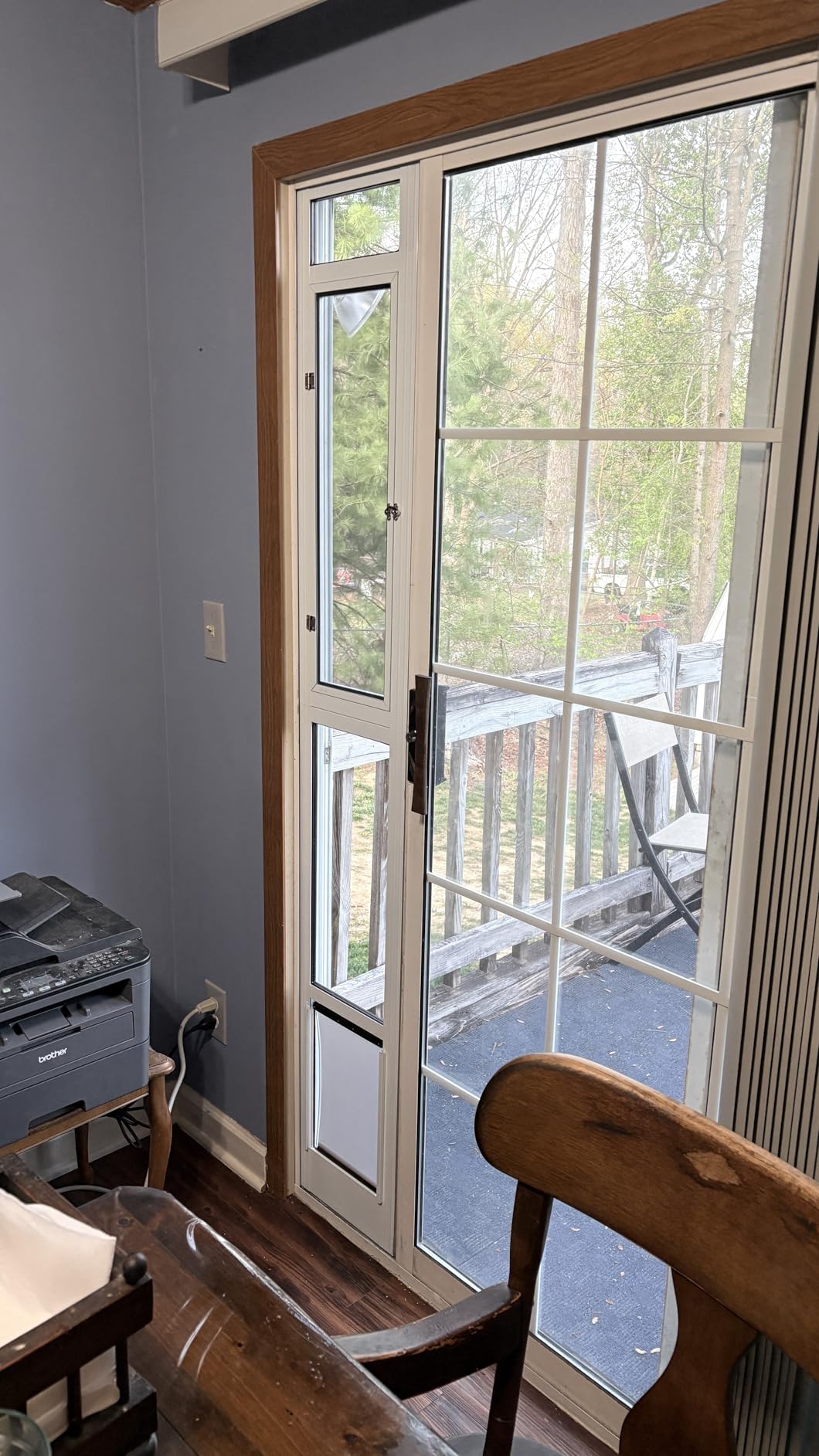 Dog Door for Sliding Glass Door, Adjustable Height 75 3/5