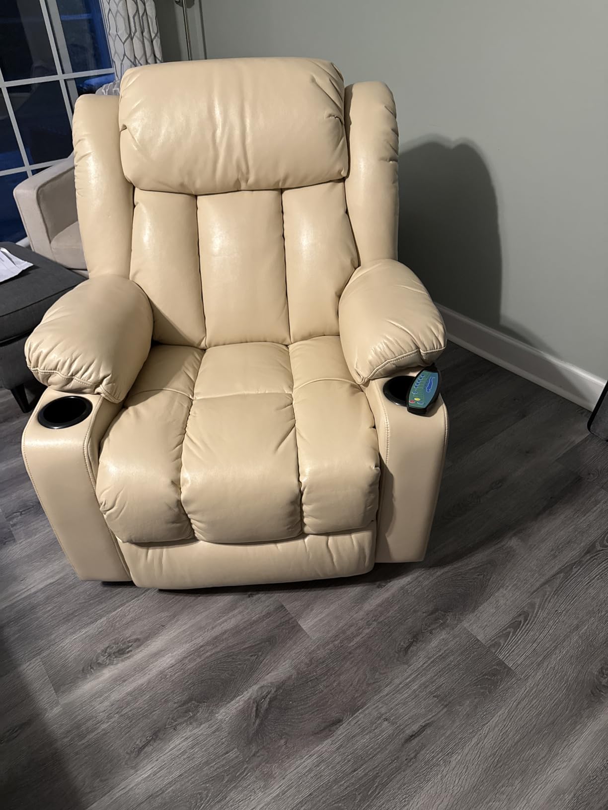 Power Lift Recliner Chair for Elderly, Leather (Cream) customer photo 1