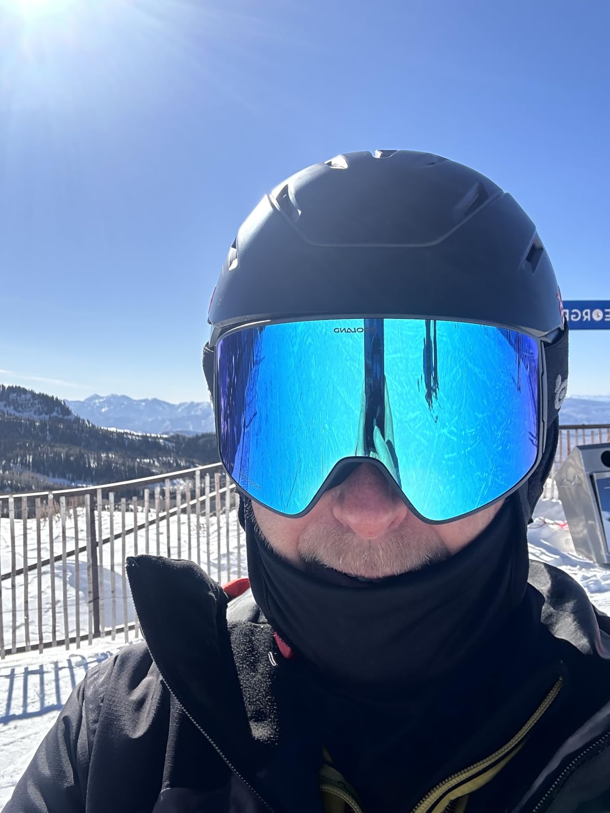 Odoland Anti-Fog Photochromic Ski Goggles with Pattern Strap customer photo 1