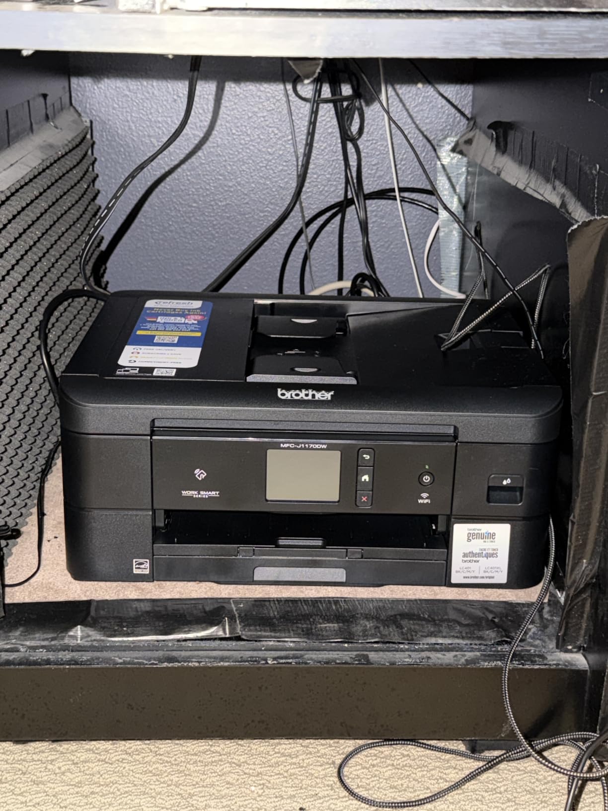 Brother Work Smart 1410 Wireless Color Inkjet All-in-One Printer with 2.7” Touchscreen and Automatic Duplex Printing | Includes Refresh Subscription Trial(1) (MFC-J1410DW) customer photo 2