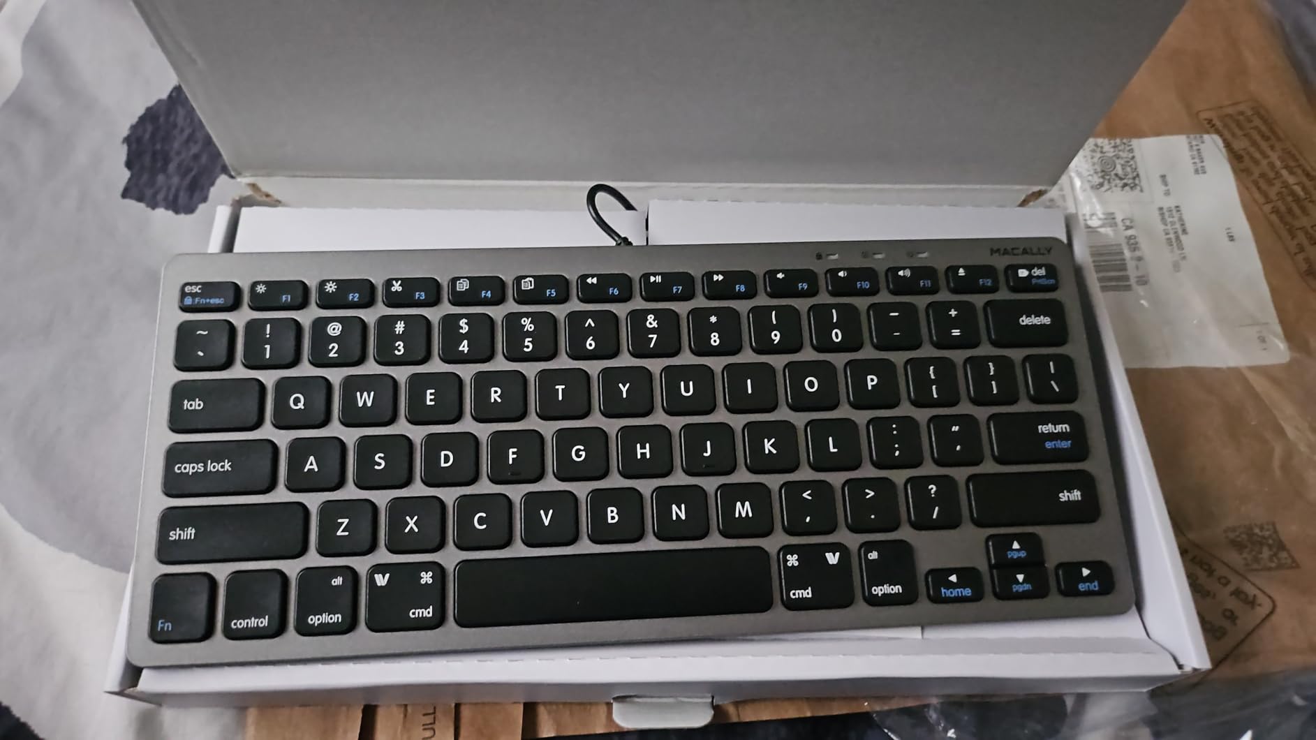 Macally USB C Wired Keyboard for Mac (USB C + USB A) – Compatible Keyboard for MacBook Pro/Air, iMac & MacMini – Compact Mac Keyboard customer photo 1