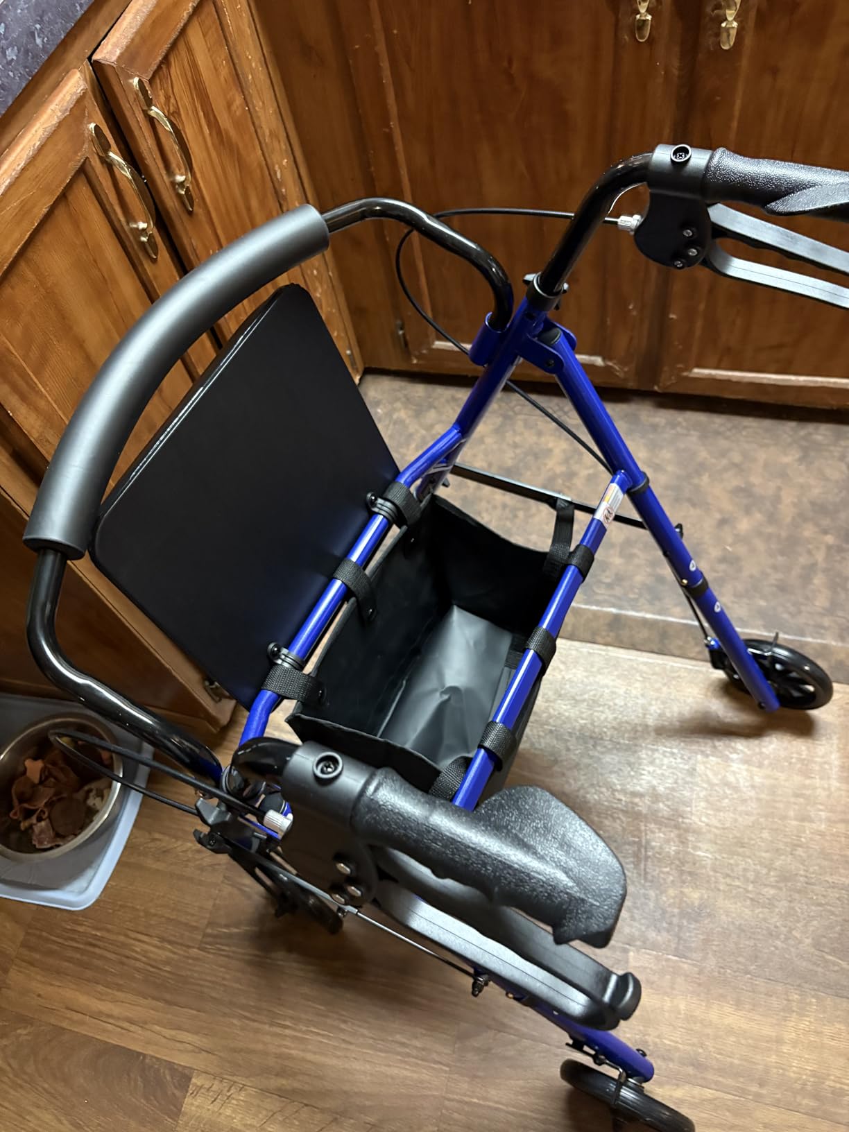 HOMLAND Foldable Walkers for Seniors with Seat, 16lb Light Rollator Walkers customer photo 1