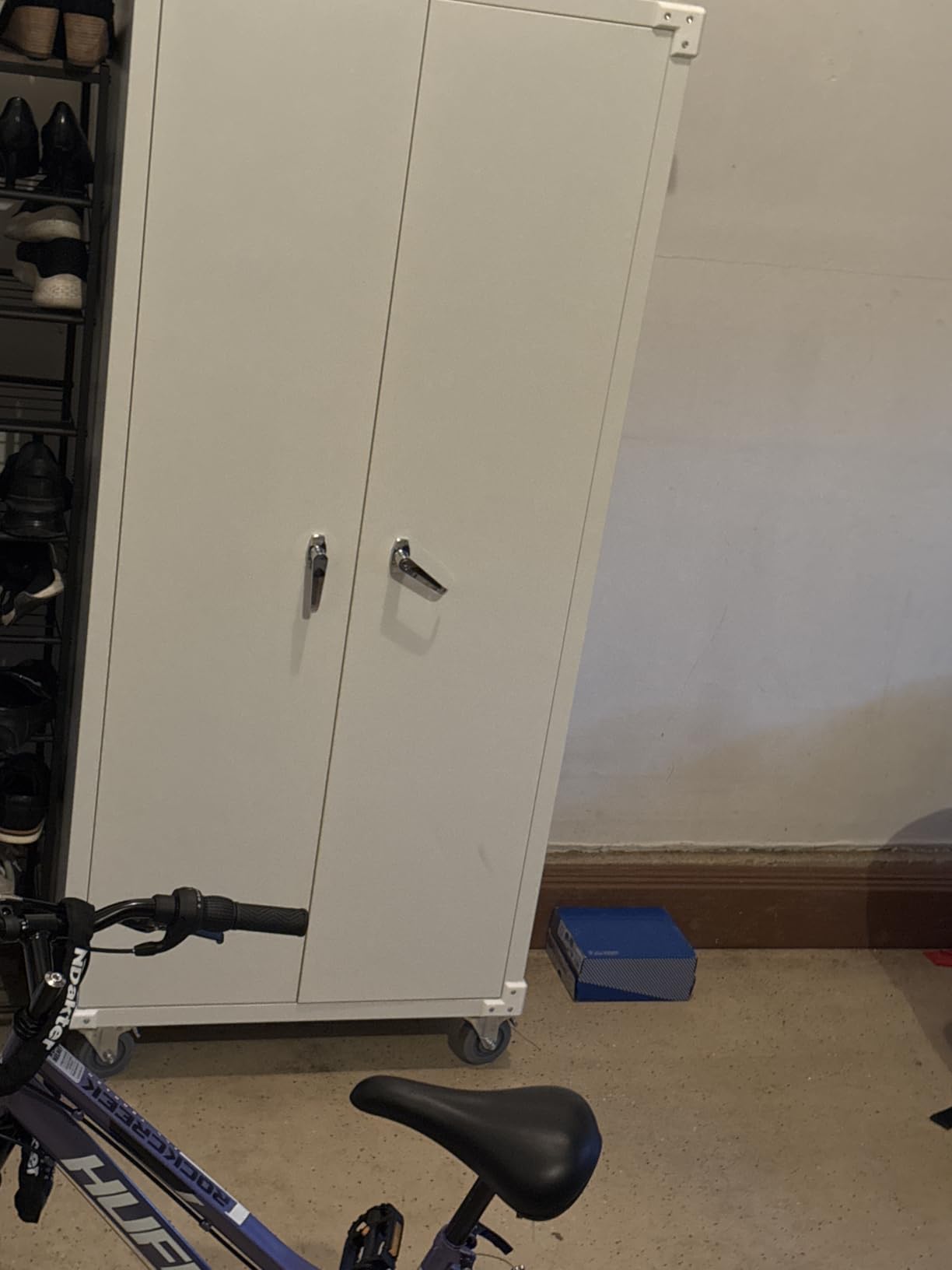 71-Inch Garage Storage Cabinet with 2 Drawers, Wheels and Pegboard customer photo 2