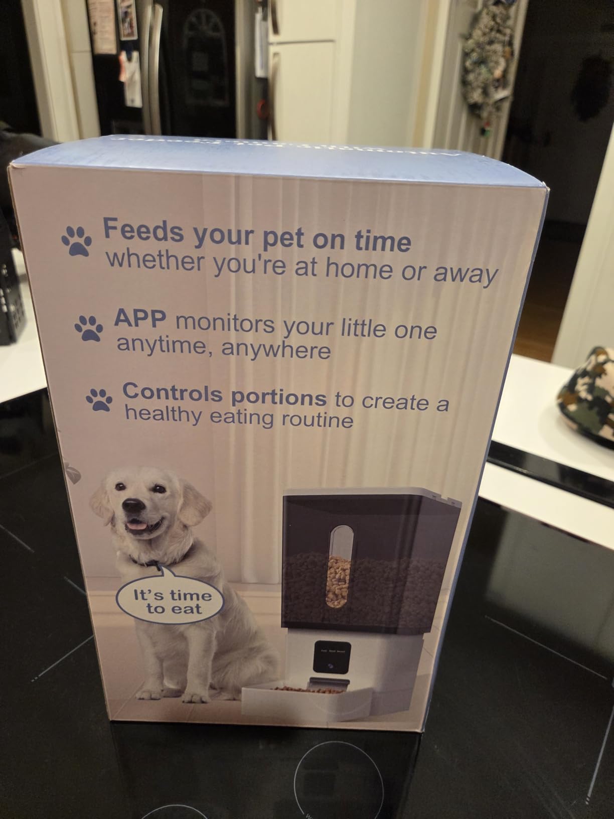 Large Dog Automatic Feeder: 12L/50 Cups Food Capacity, HD 1080P Camera customer photo 2