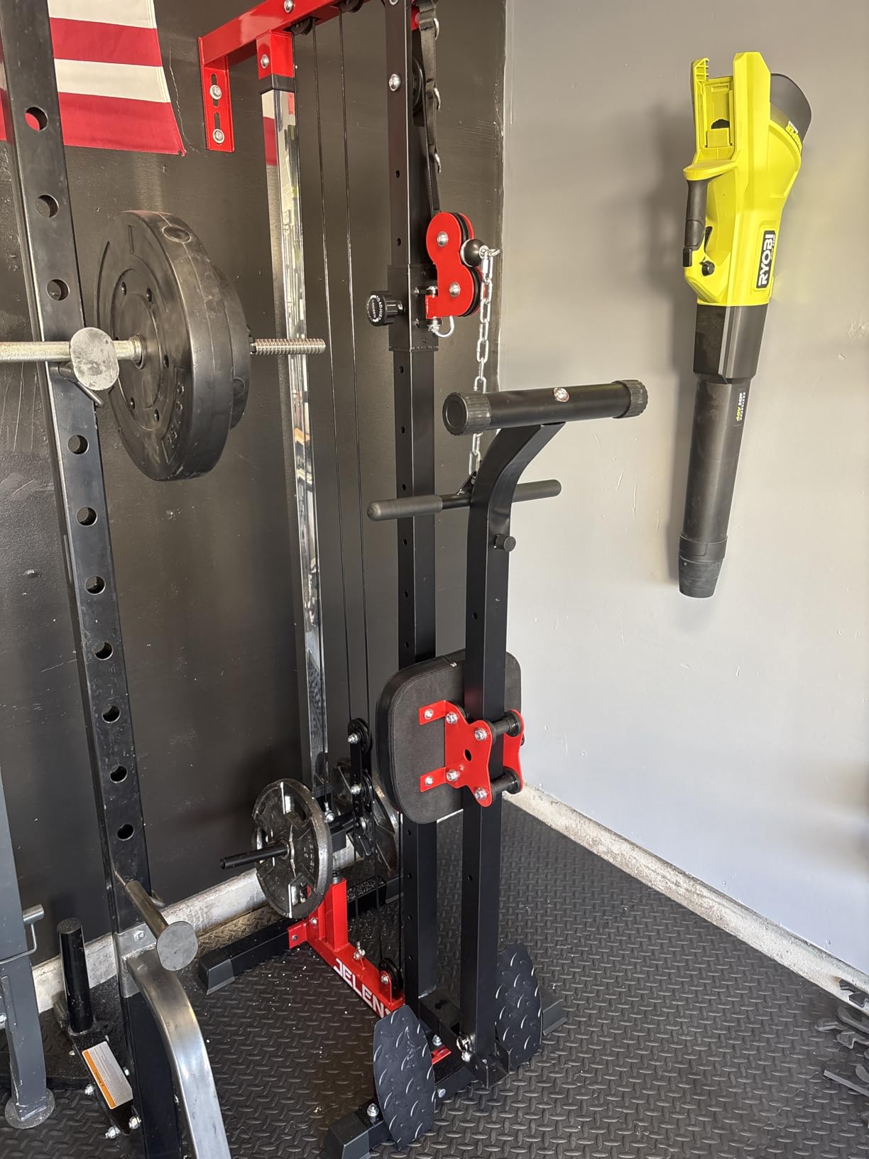 JELENS RC01 2 in 1 Rowing Cable Machine, Wall‑Mounted LAT Pulldown Machine, 16 Adjustable Positions, Home Gym Pulley System with Training Attachments customer photo 1