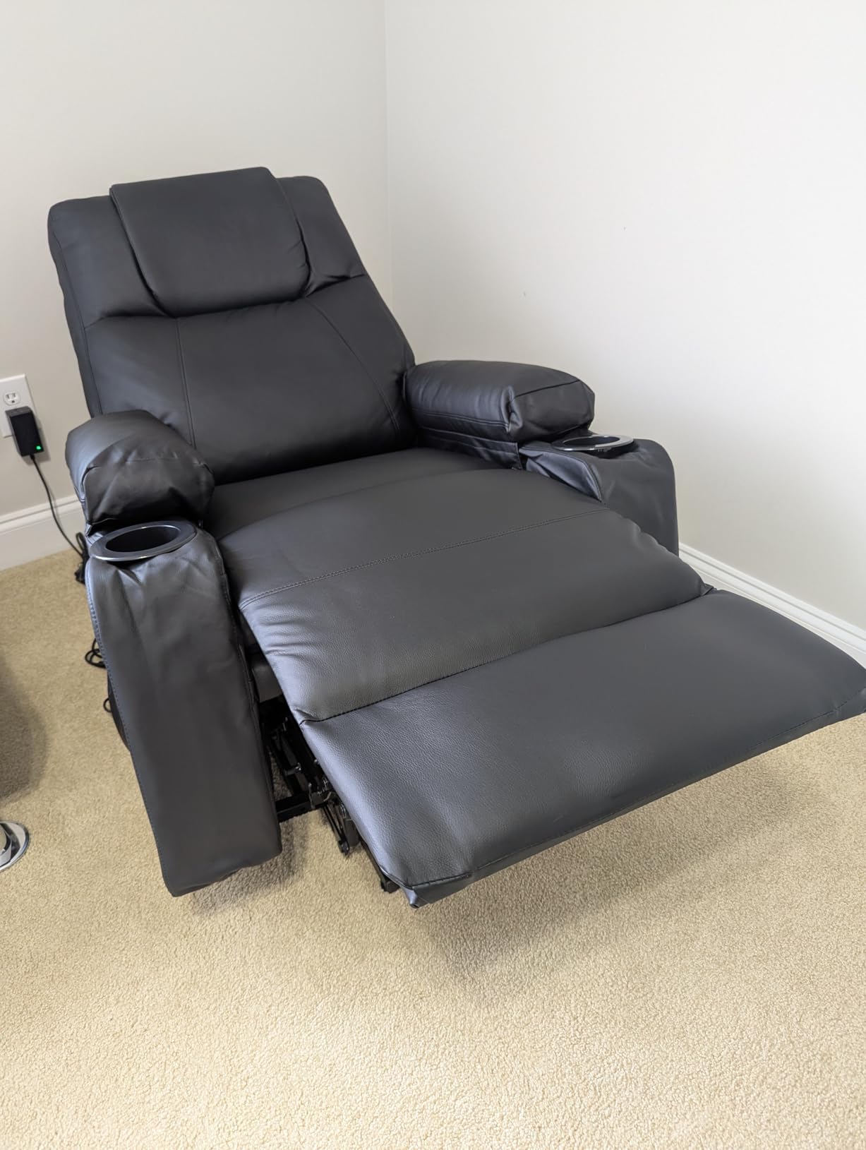 Power Lift Recliner Electric Chair for Elderly with USB Charge Port, Gray customer photo 2