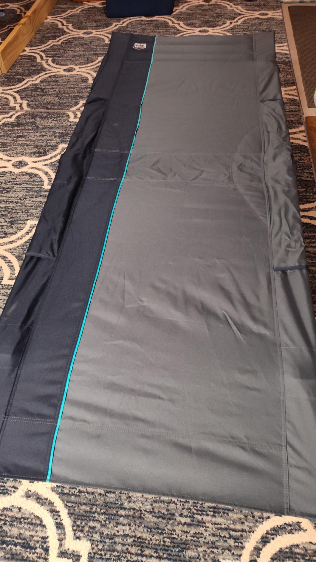 TIMBER RIDGE 32.5in Extra Wide Heavy Duty Camping Cot for Adult, Easy Set Up Oversized Sleeping Cot with Carry Bag for Camping, Travel and Outdoors, Support up to 450lbs, Black customer photo 2