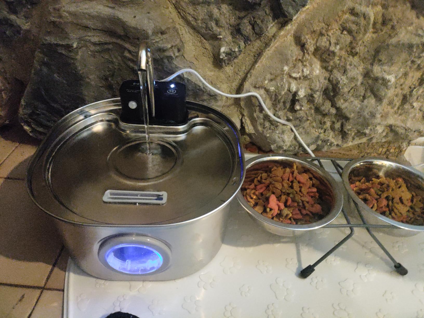 Voluas 7L Wireless Dog Water Fountain with 1 Filter, Stainless Steel customer photo 1