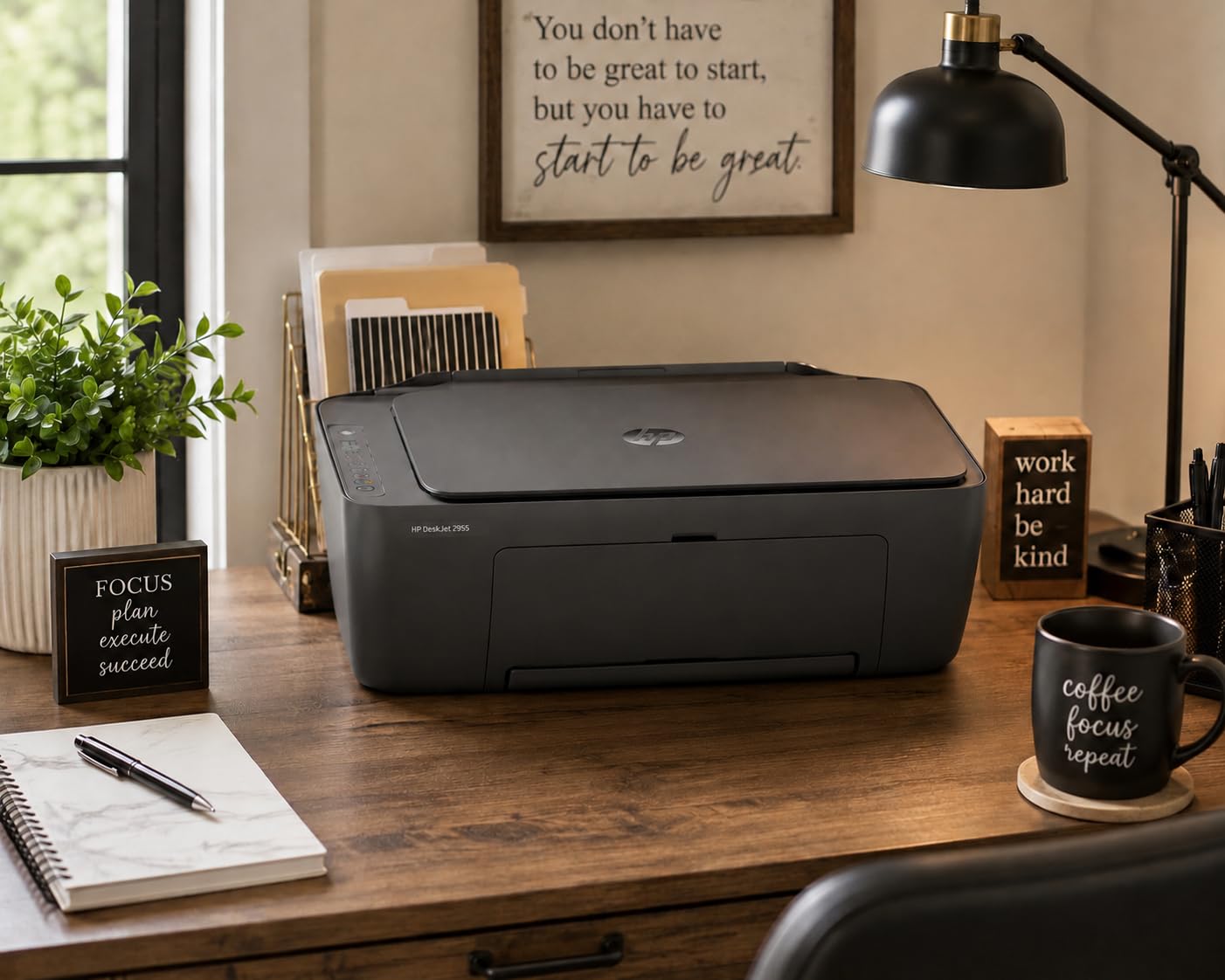 HP DeskJet 2955 Wireless All-in-One Color Inkjet Printer, Scanner, Copier, Best-for-Home, 3 Month Trial of Instant Ink Included, AI-Capable (A24HJA) customer photo 1