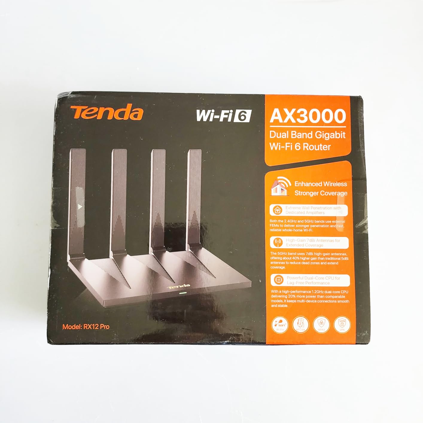 Tenda AX3000 WiFi 6 Router, Dual-Band Gigabit, RX12 Pro V3.0 customer photo 2