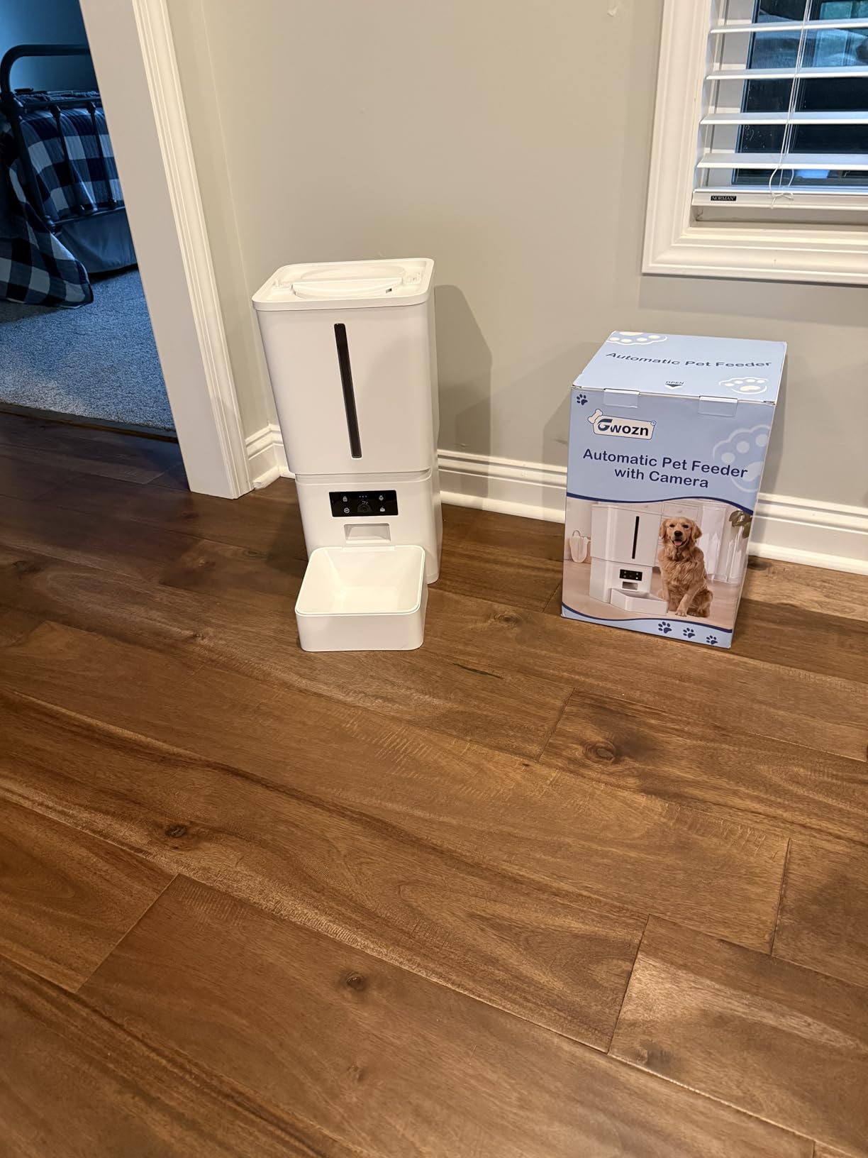 Gwozn Automatic Dog Feeder Large Breed: 15L/63-Cup Capacity for 23mm Kibble customer photo 1