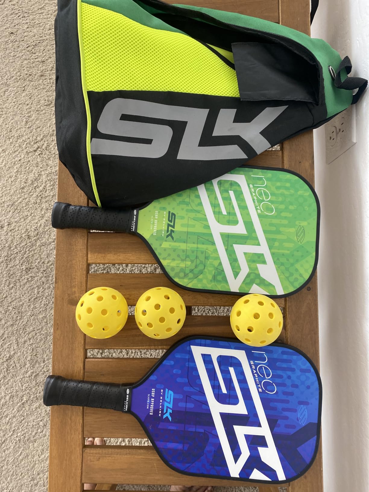 Selkirk Sport SLK Neo Pickleball Paddles Set of 2 + Pickleballs + Sling Bag customer photo 2