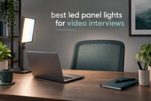 best led panel lights for video interviews