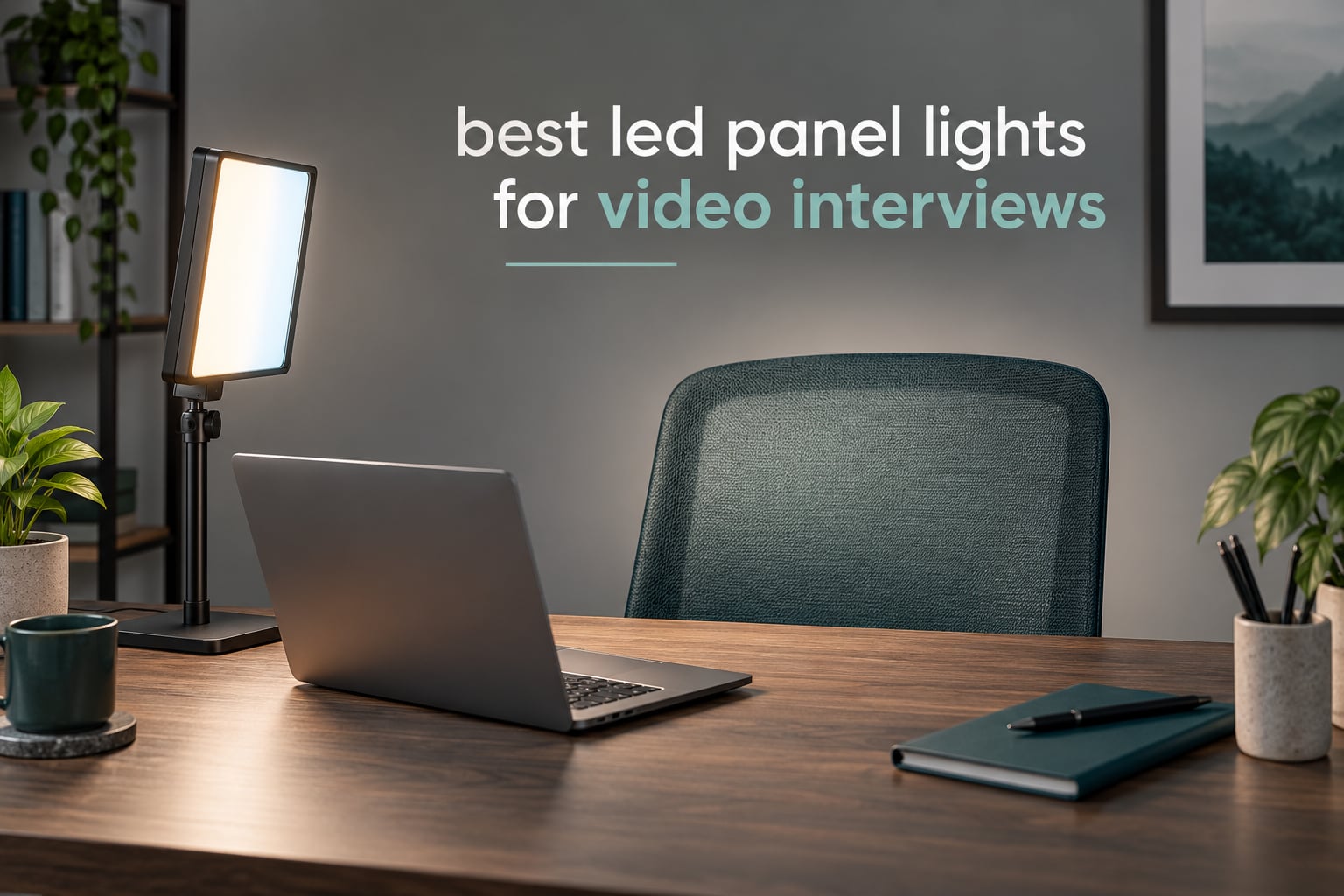 best led panel lights for video interviews