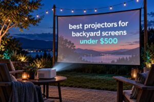 best projectors for backyard screens under $500