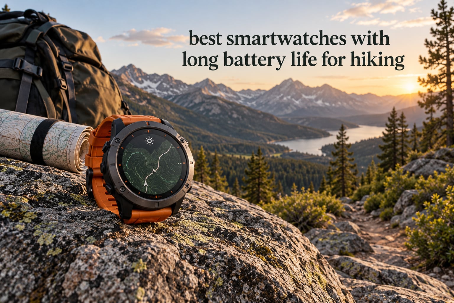 best smartwatches with long battery life for hiking