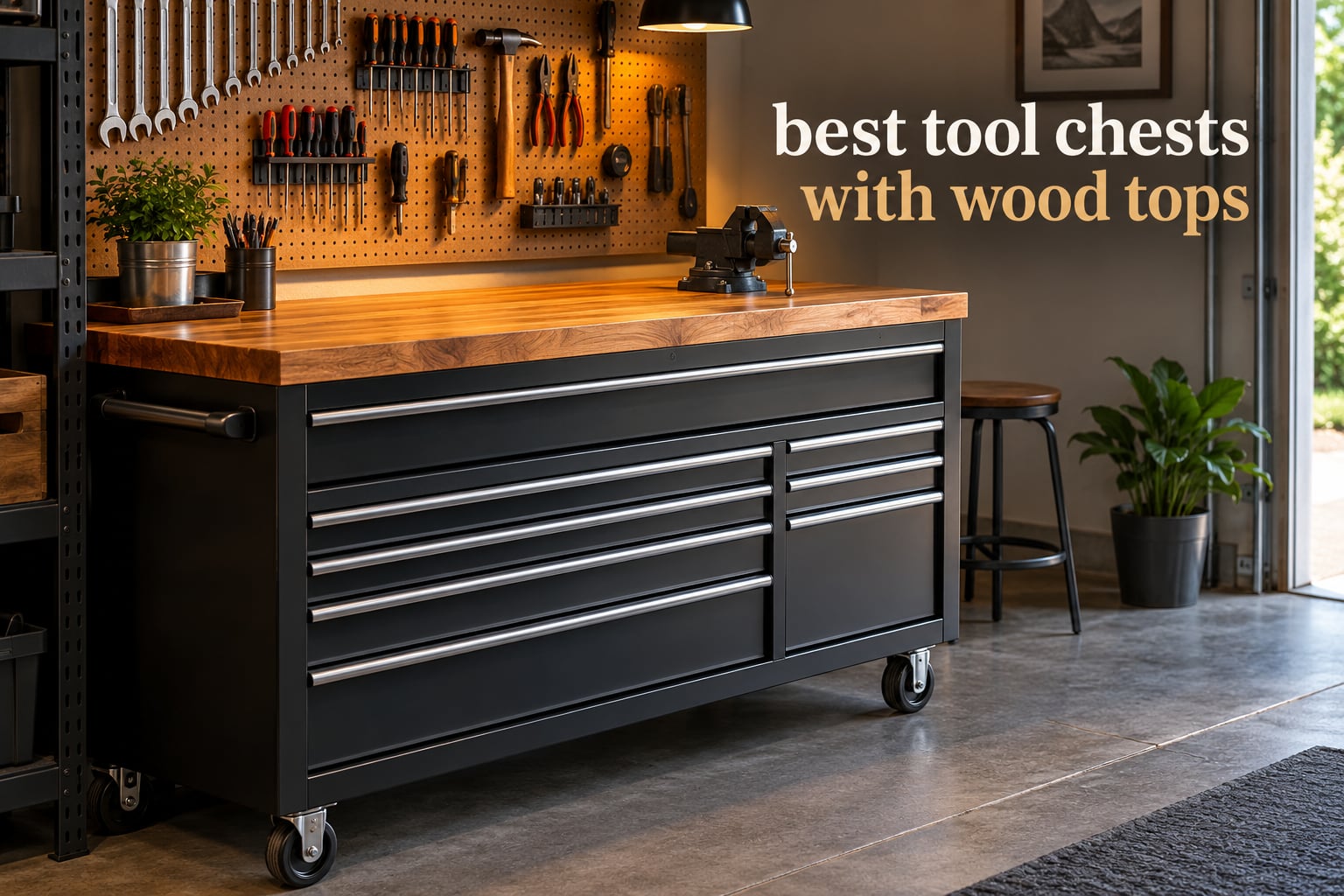 best tool chests with wood tops