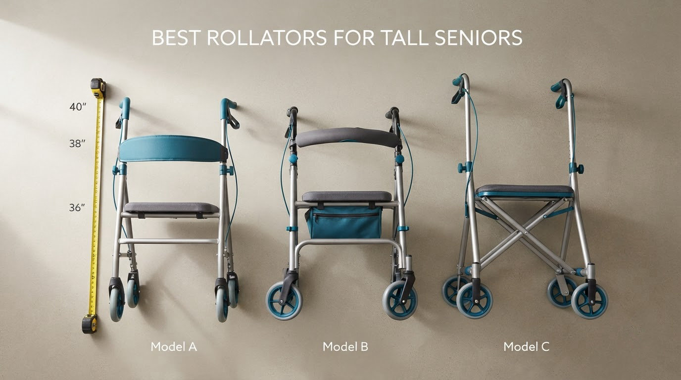 best rollators for tall seniors