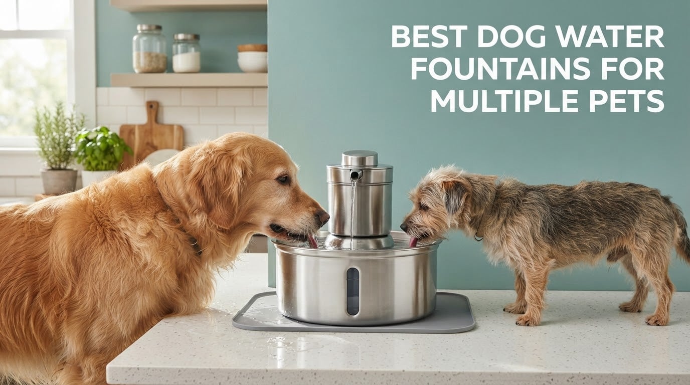 best dog water fountains for multiple pets