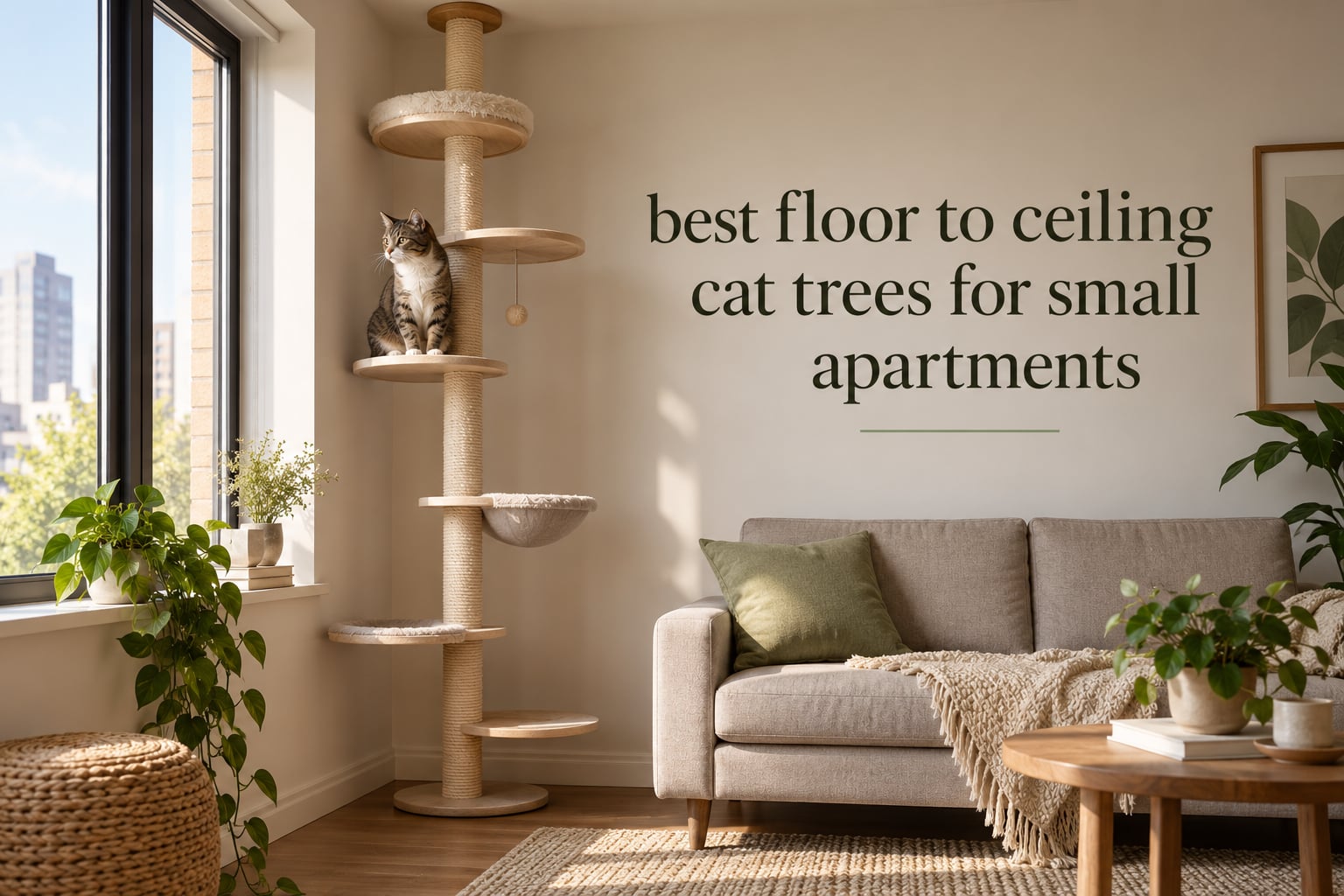 best floor to ceiling cat trees for small apartments