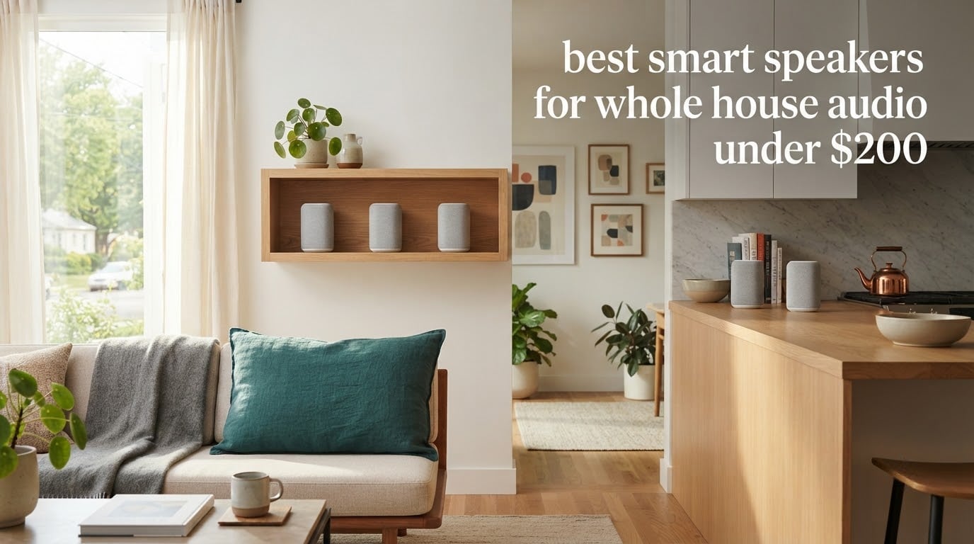 best smart speakers for whole house audio under $200