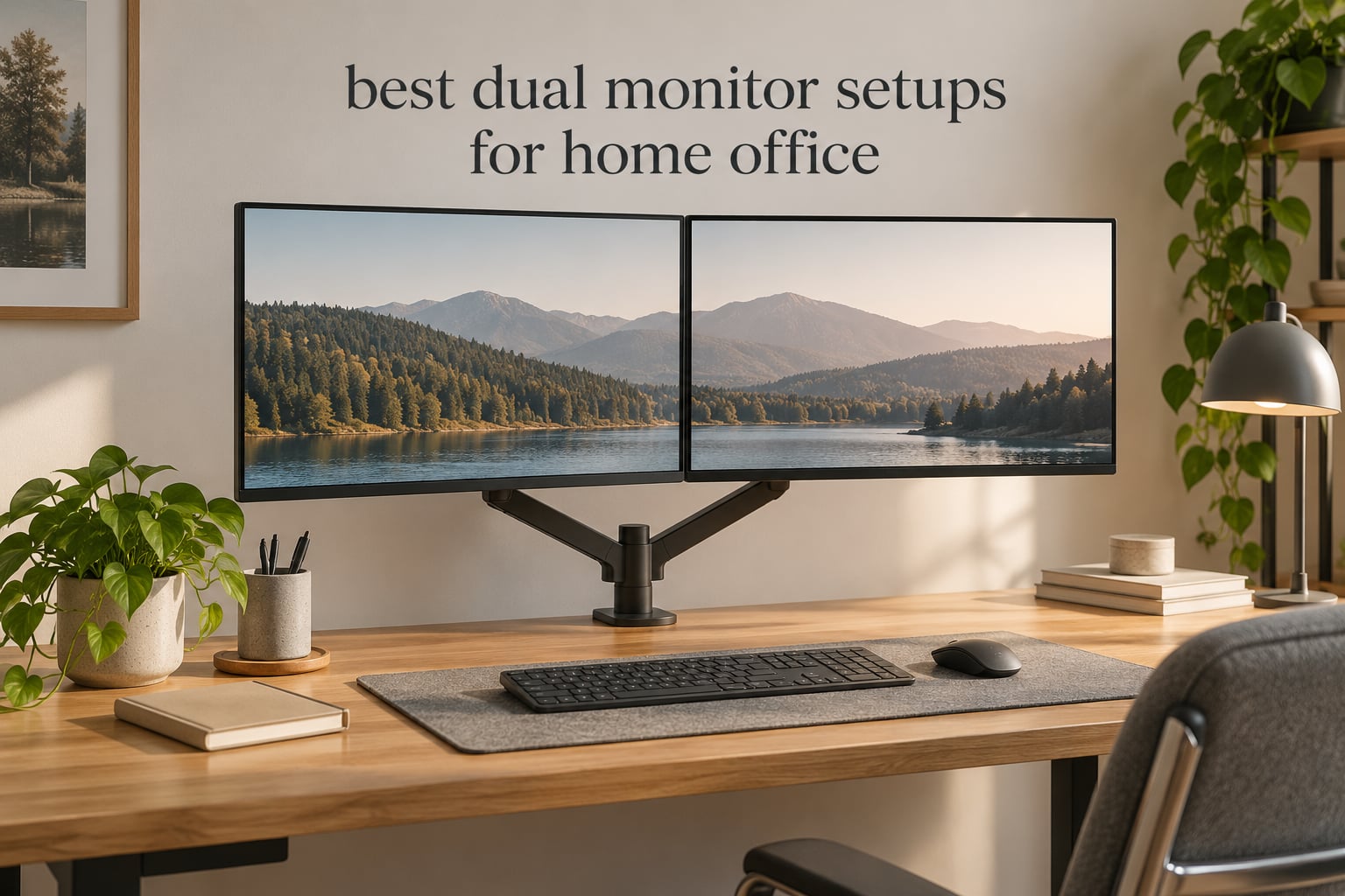 best dual monitor setups for home office