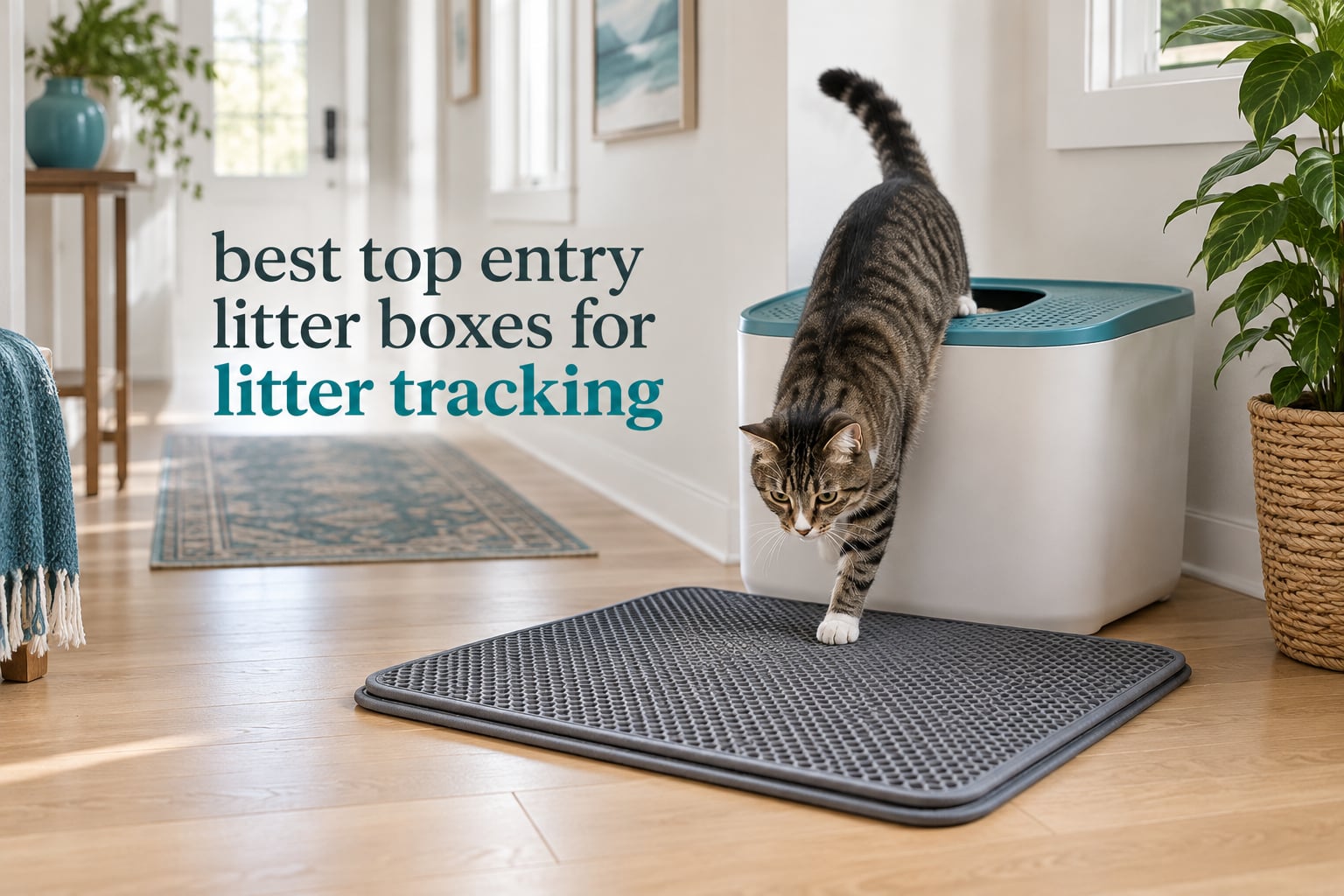 best top entry litter boxes for litter tracking